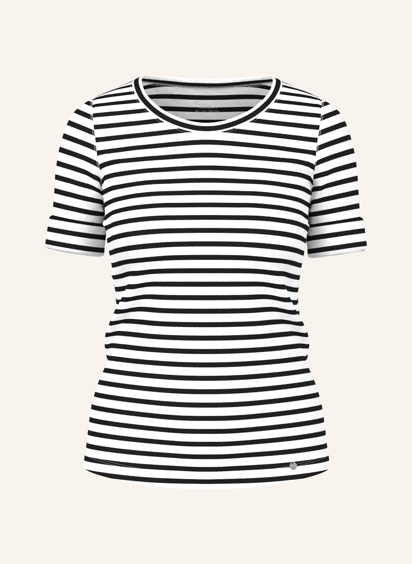 MARC CAIN Shirt mit 3/4-Arm: WEISS