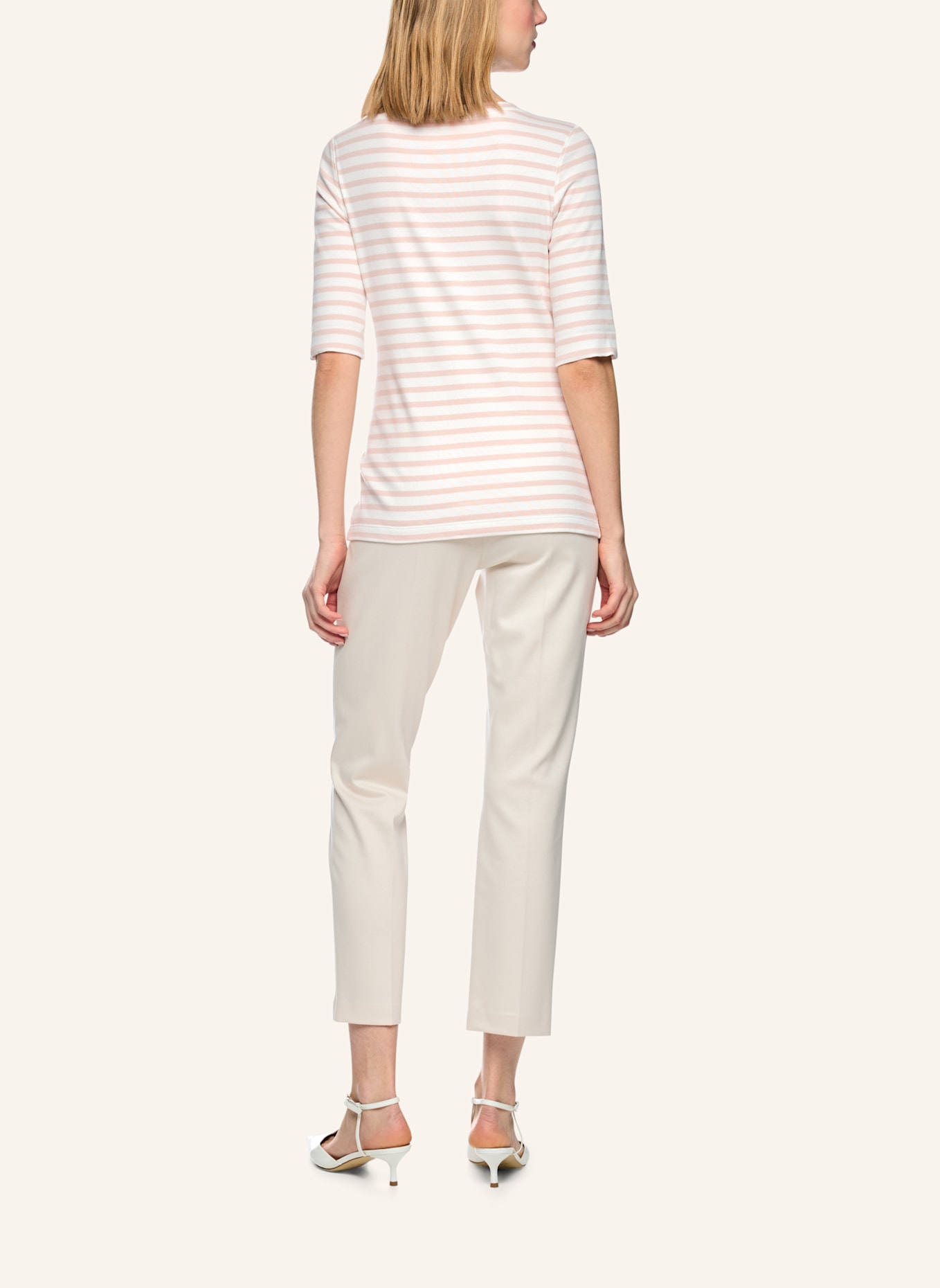MARC CAIN Shirt mit 3/4-Arm: BEIGE