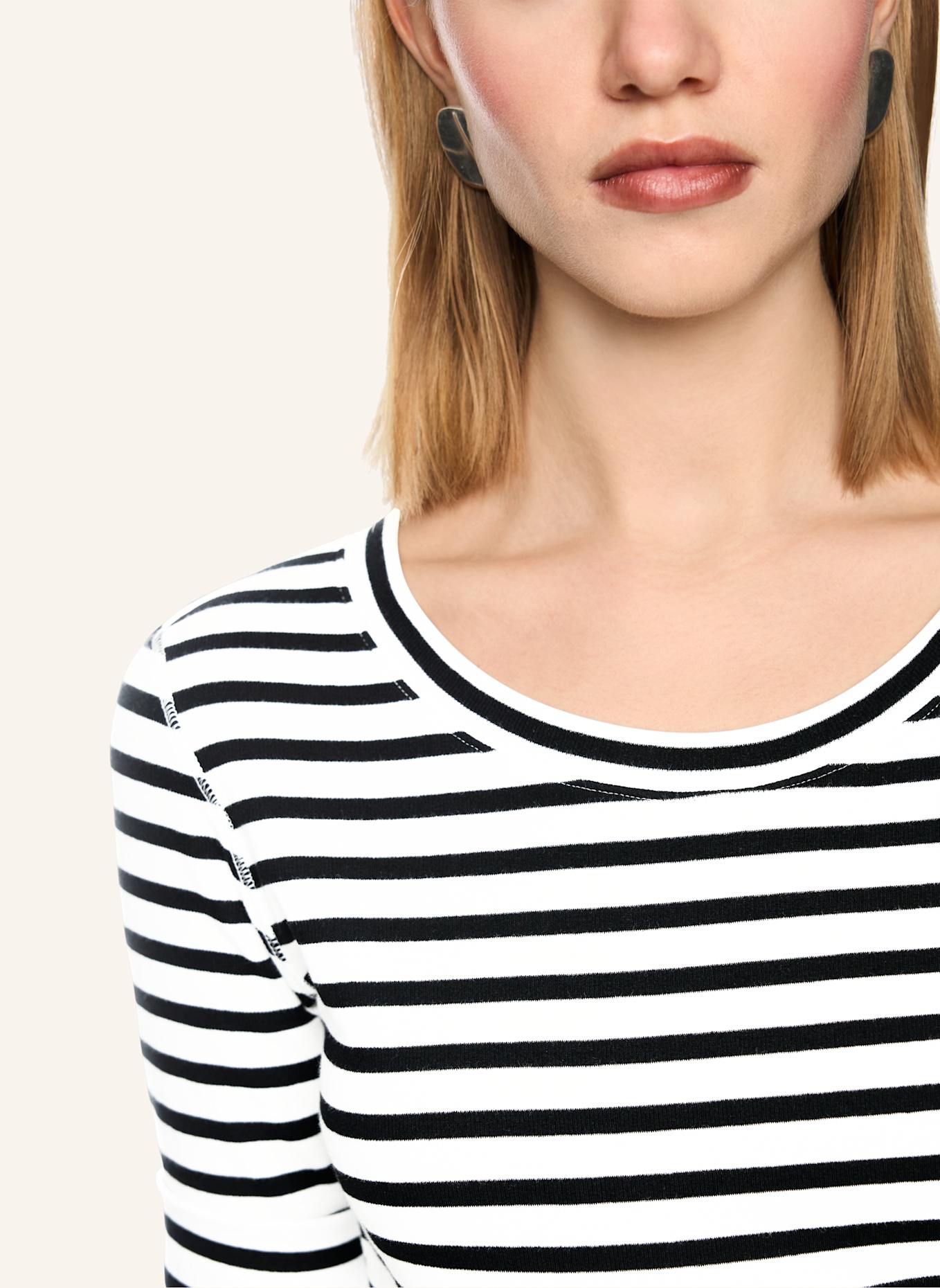 MARC CAIN Shirt mit 3/4-Arm: WEISS