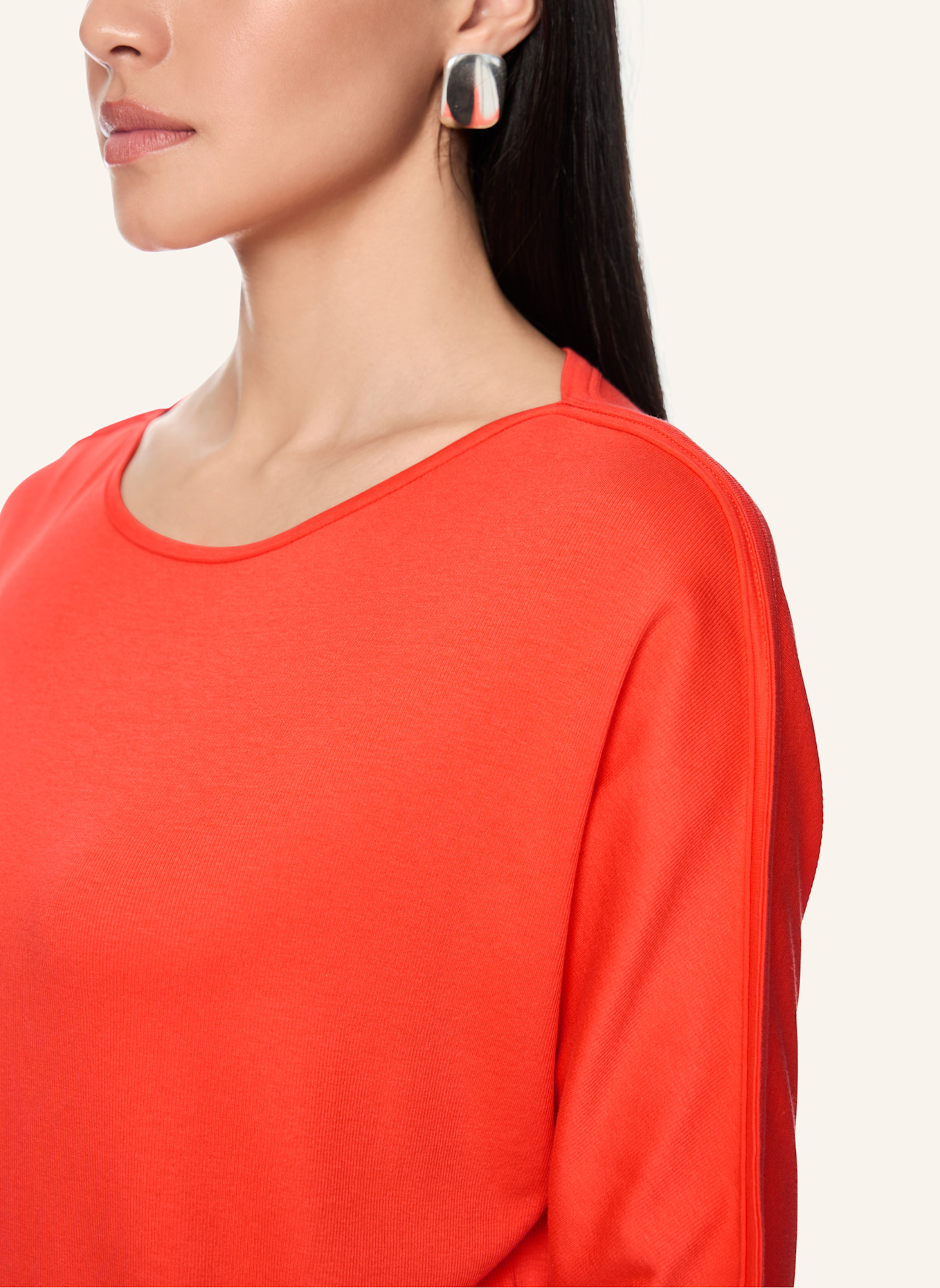 MARC CAIN Shirt mit 3/4-Arm: ROT