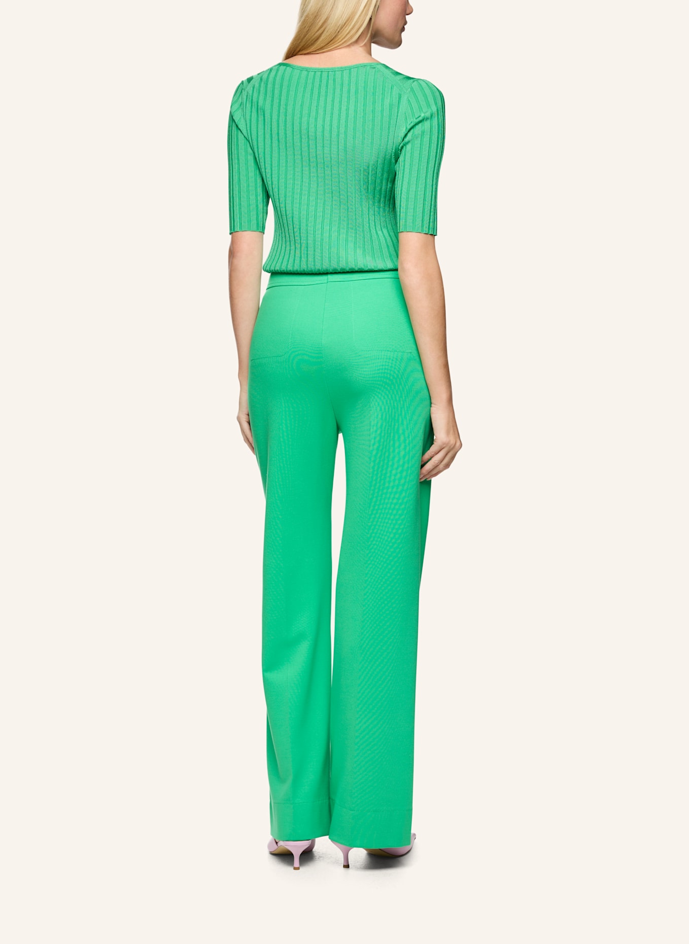 MARC CAIN Jerseyhose: HELLGRÜN