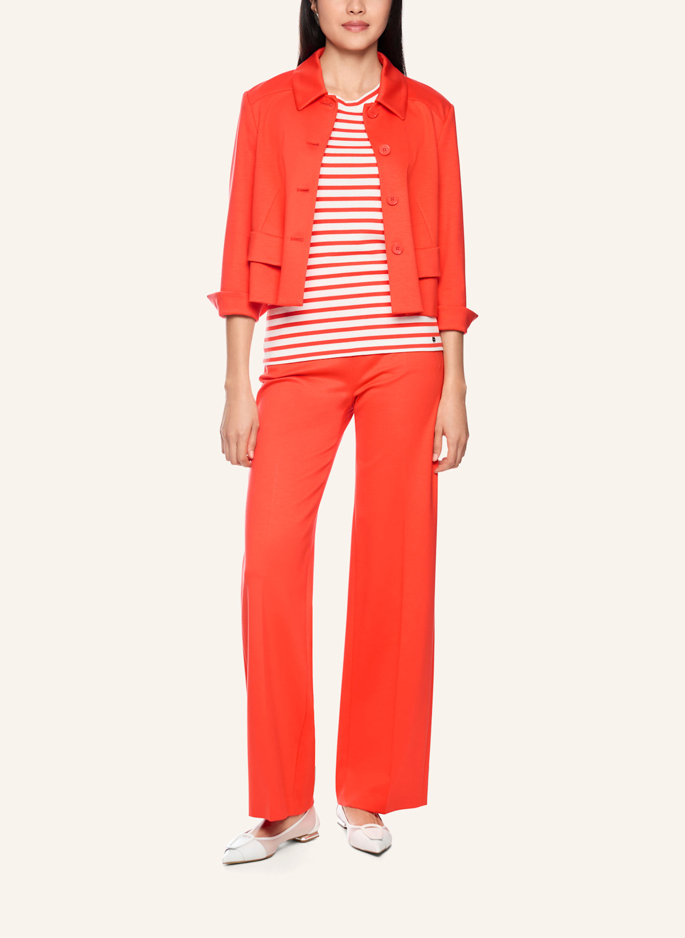 MARC CAIN Kastenjacke aus Jersey: ROT