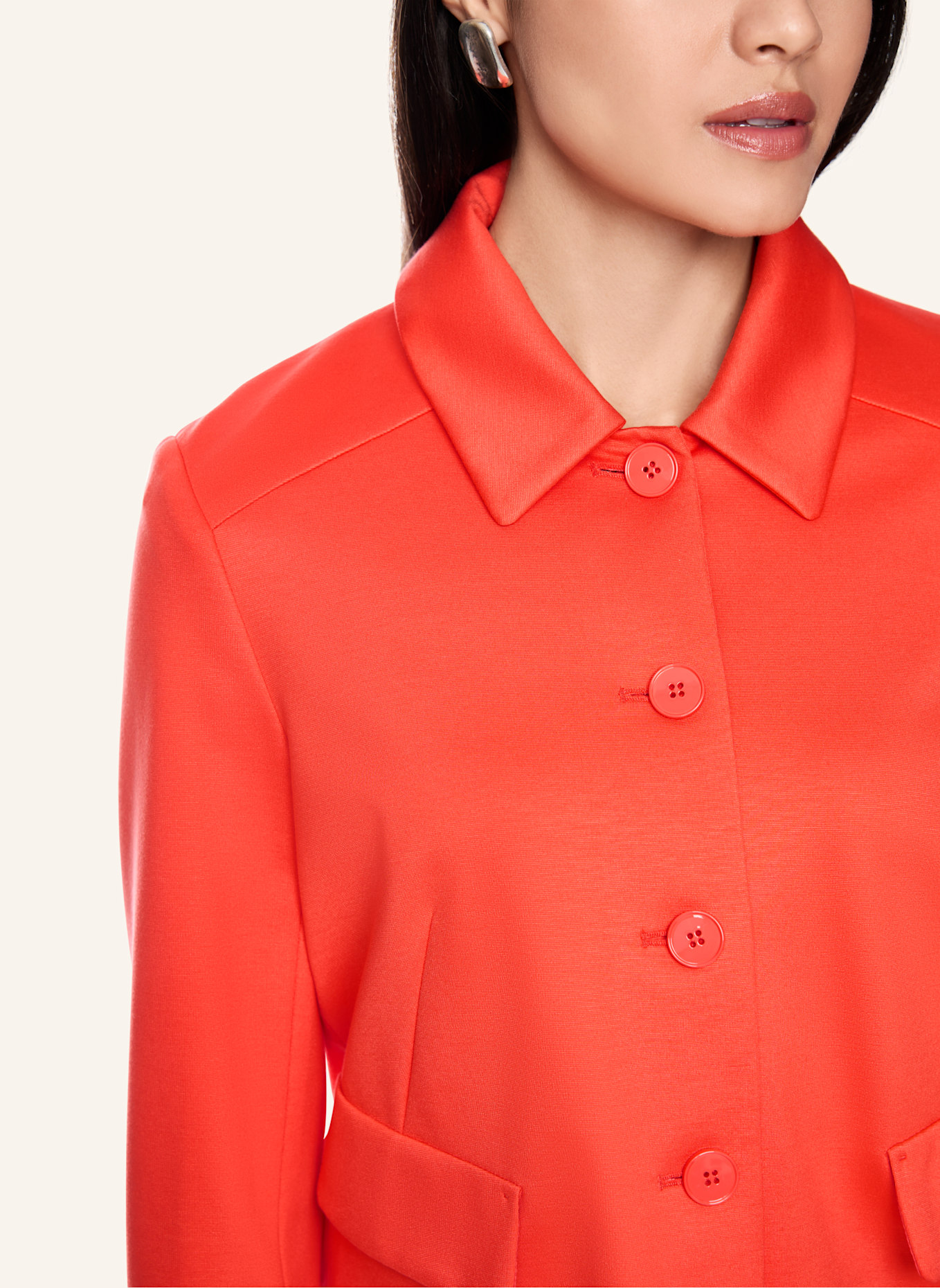 MARC CAIN Kastenjacke aus Jersey: ROT