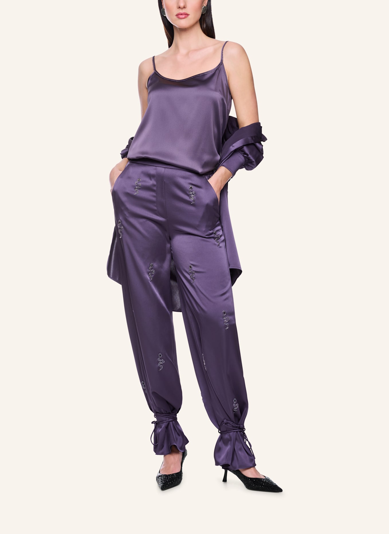 MARC CAIN Top: DUNKELLILA