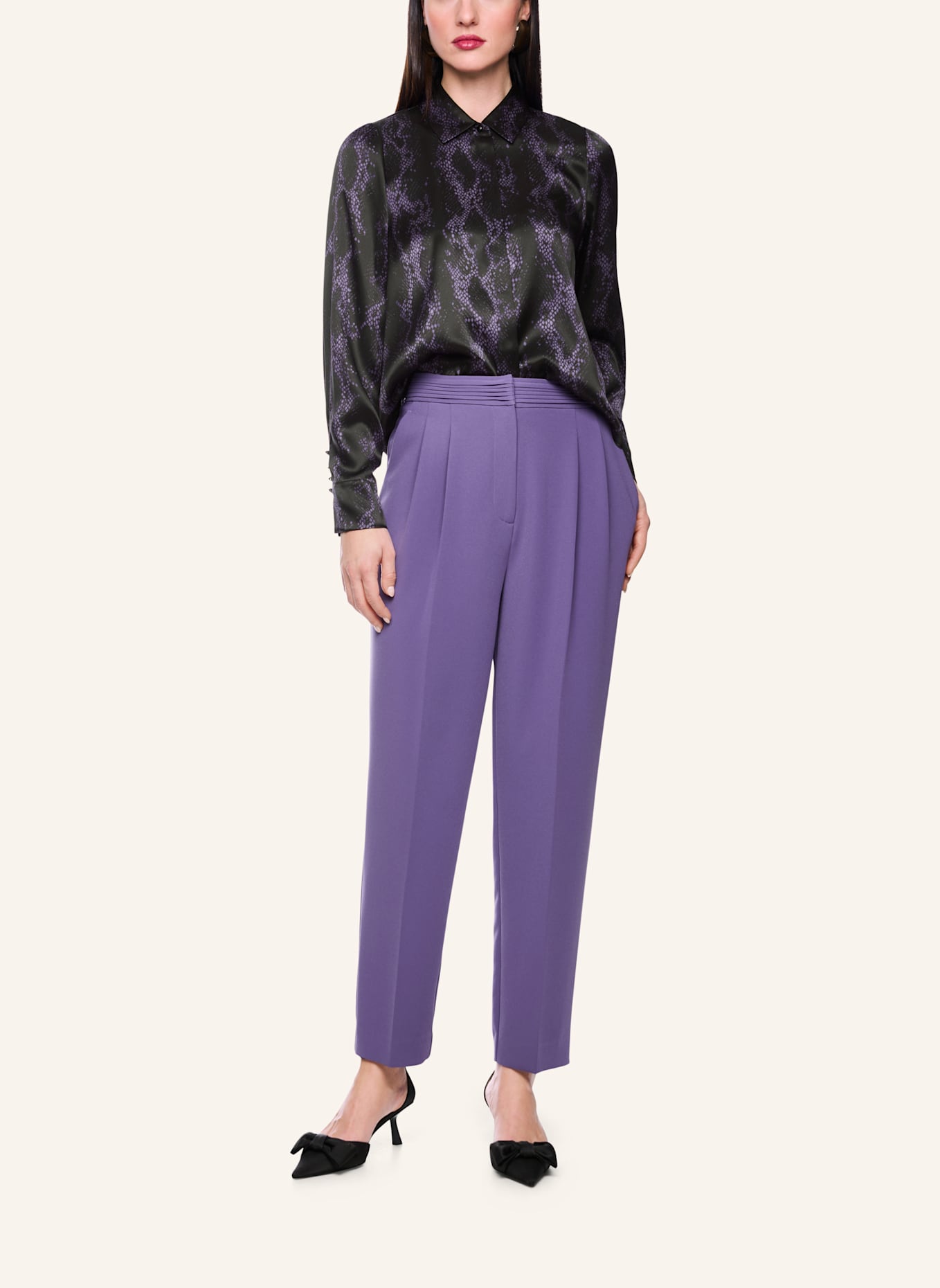 MARC CAIN Bluse: SCHWARZ