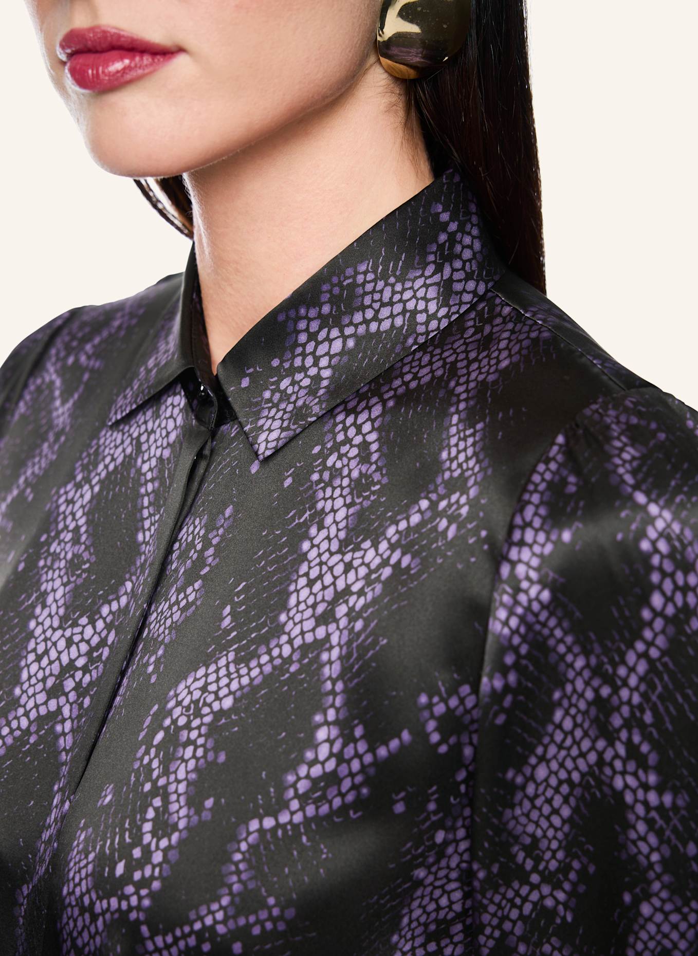 MARC CAIN Bluse: SCHWARZ