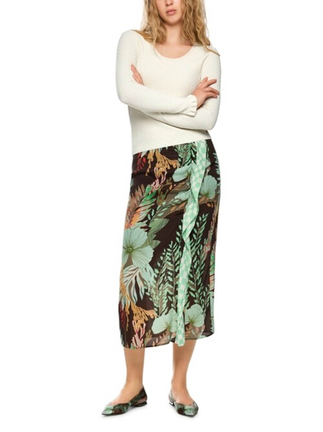 MARC CAIN Pullover: BEIGE