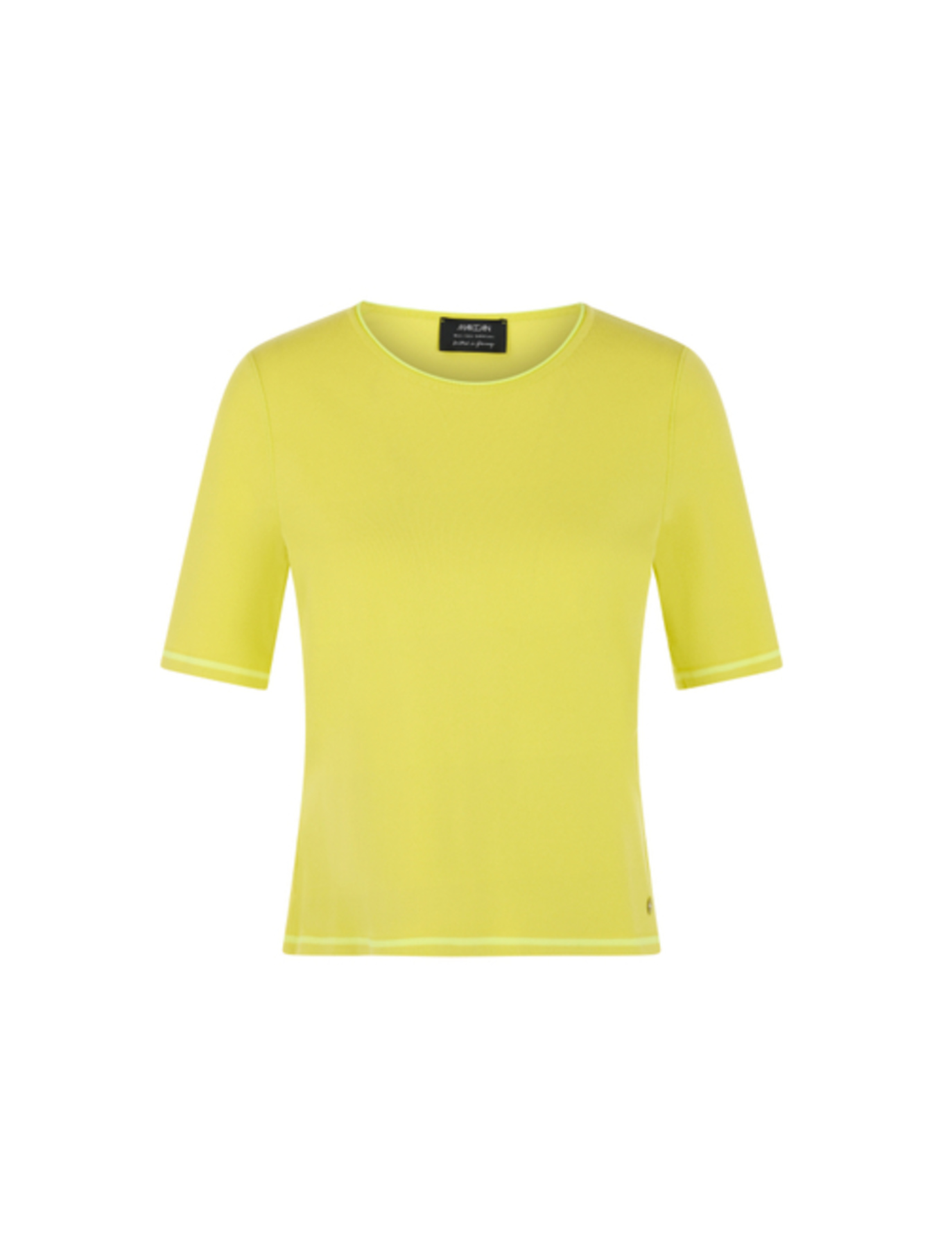 MARC CAIN Pullover mit Glitzergarn: GELB