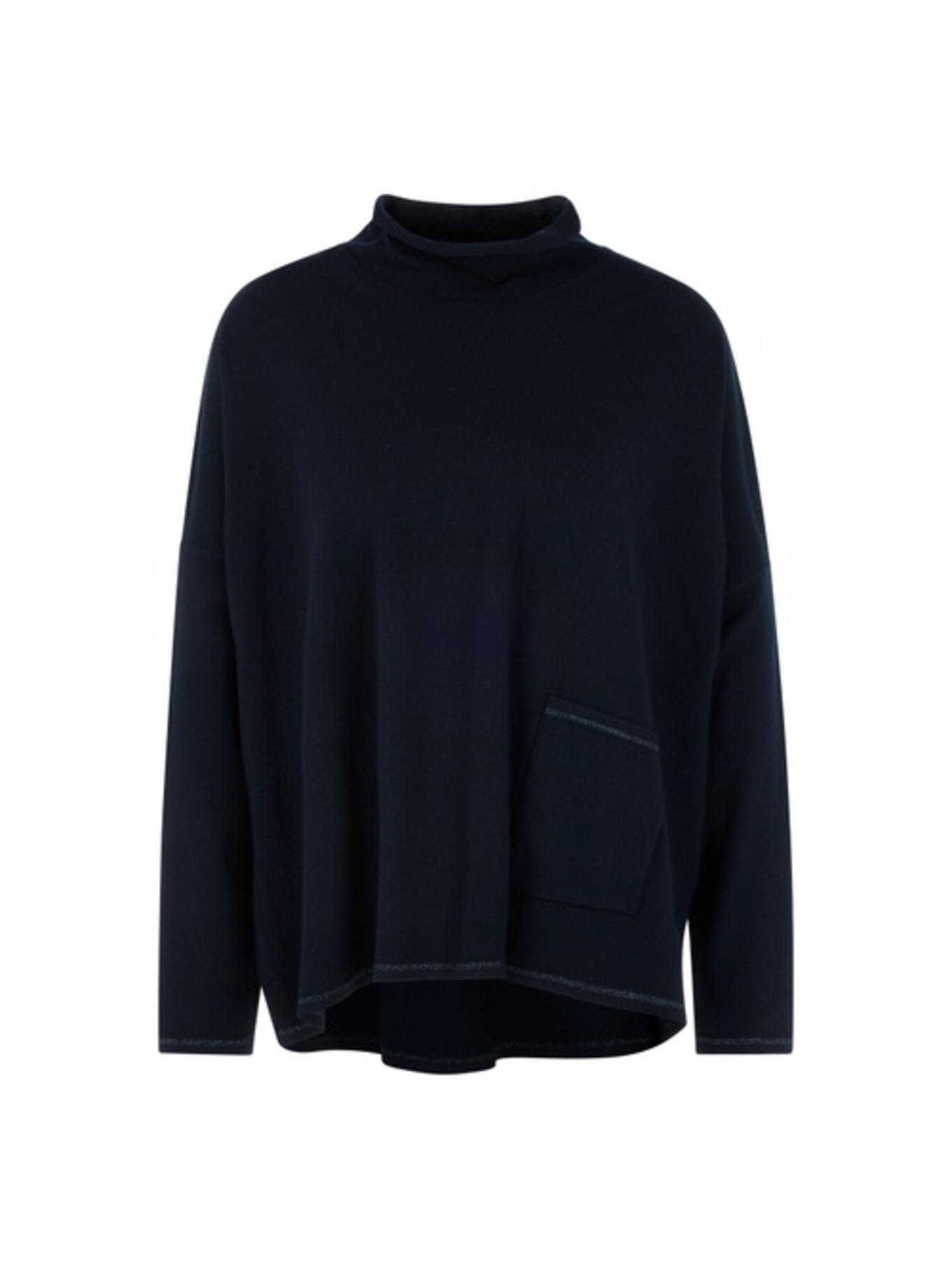 MARC CAIN Pullover mit Glitzergarn: DUNKELBLAU