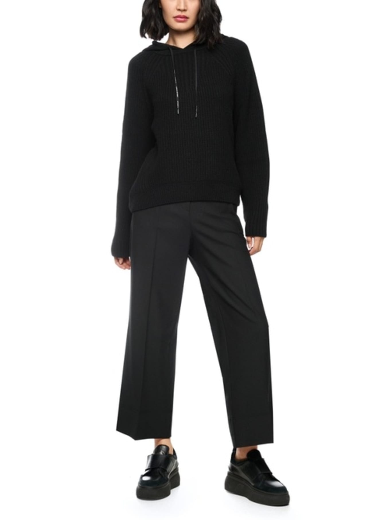 MARC CAIN Pullover: SCHWARZ