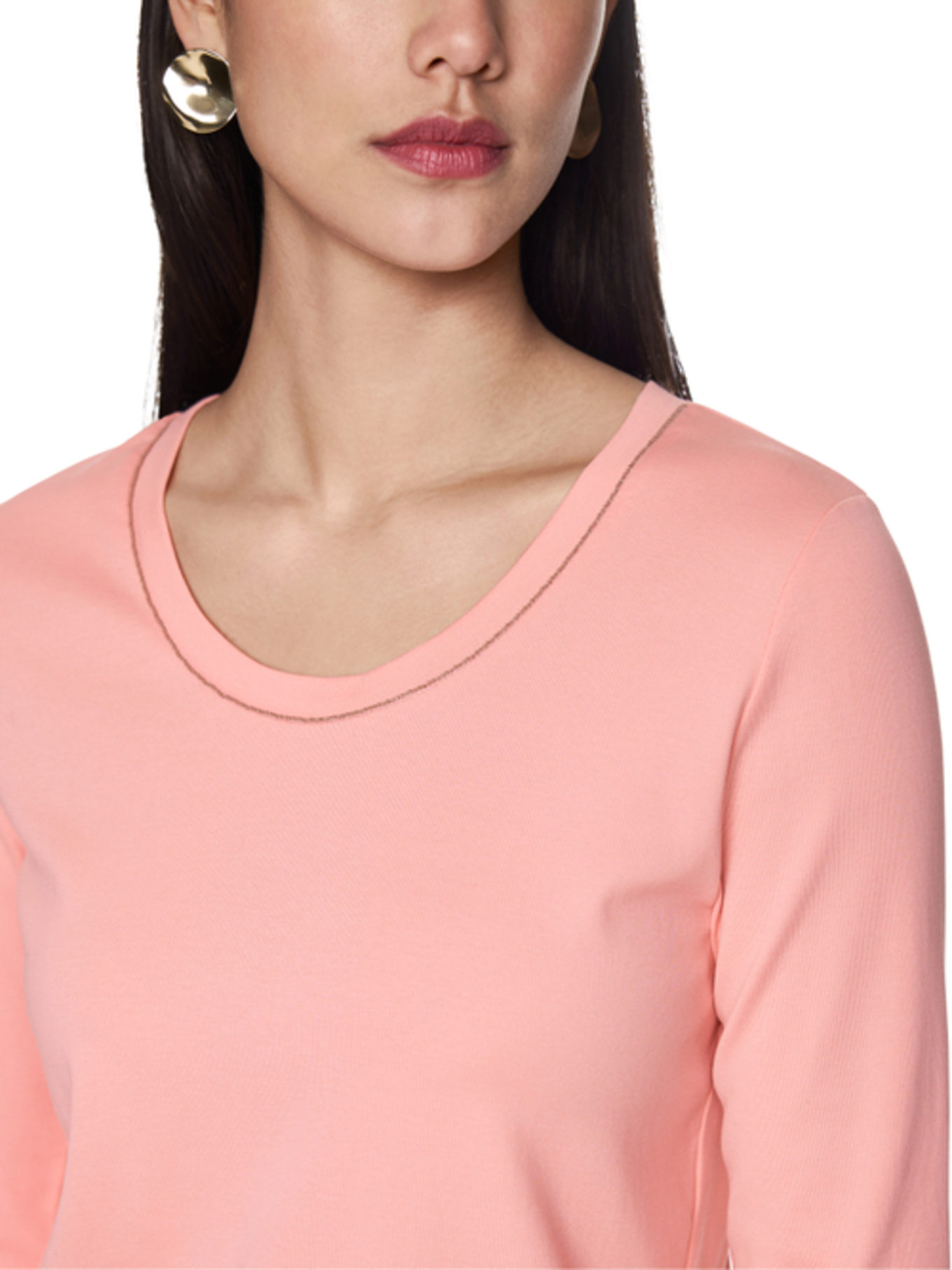 MARC CAIN Shirt mit 3/4-Arm: ROSA