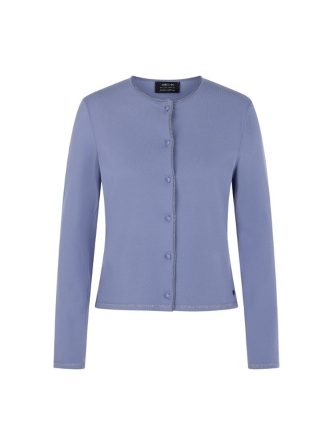 MARC CAIN Strickjacke mit Glitzergarn: LILA