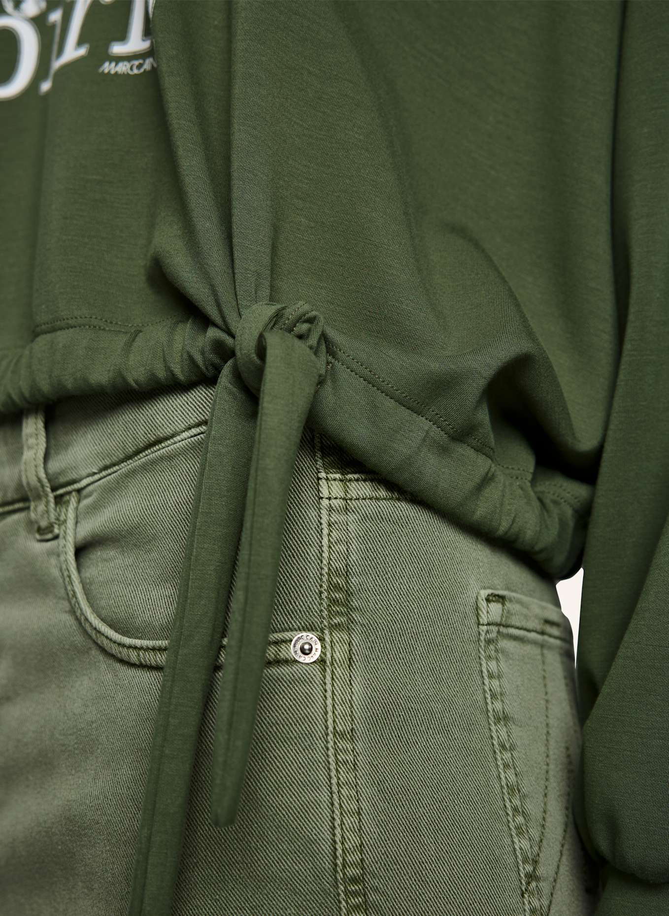 MARC CAIN Sweat-Shirt: OLIV