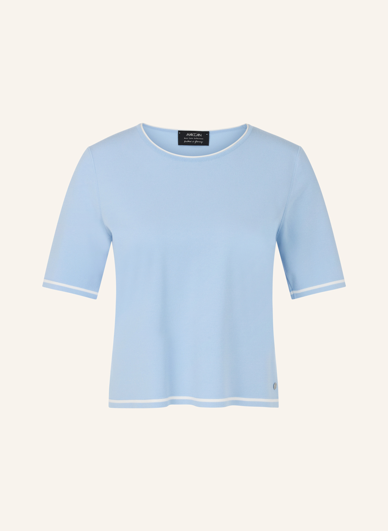 MARC CAIN Strickshirt: BLAU