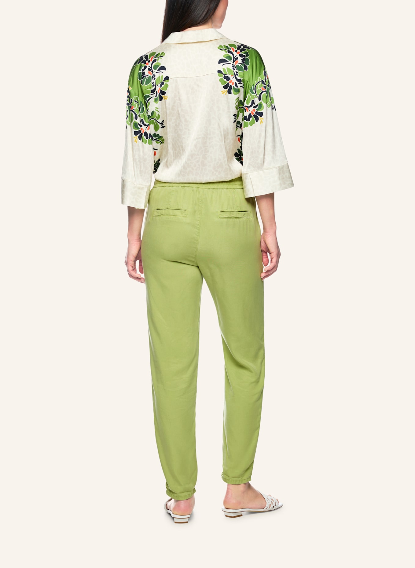 MARC CAIN Hose RHODOS im Jogging-Stil: GRÜN