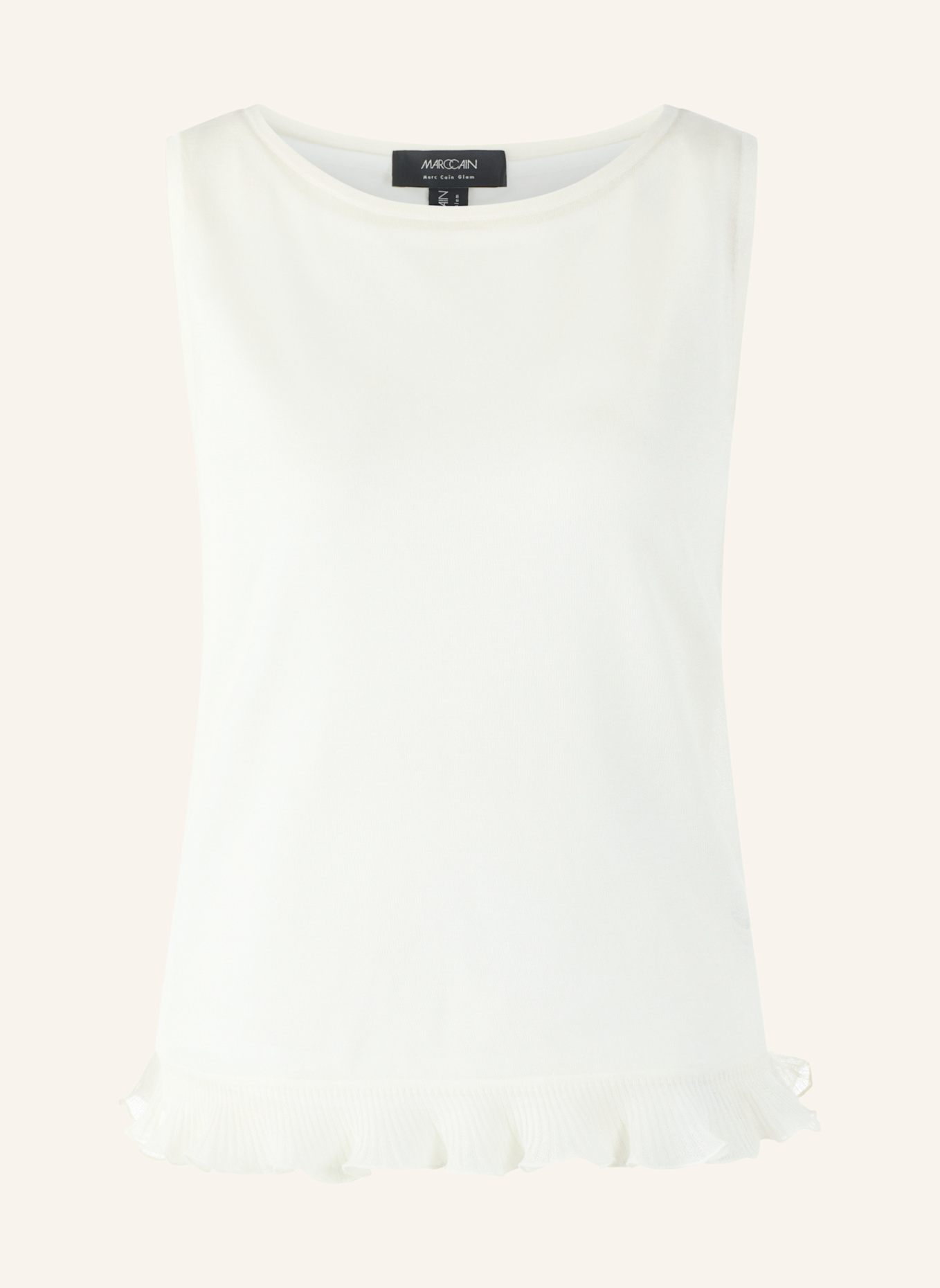 MARC CAIN Top: WEISS/ CREME