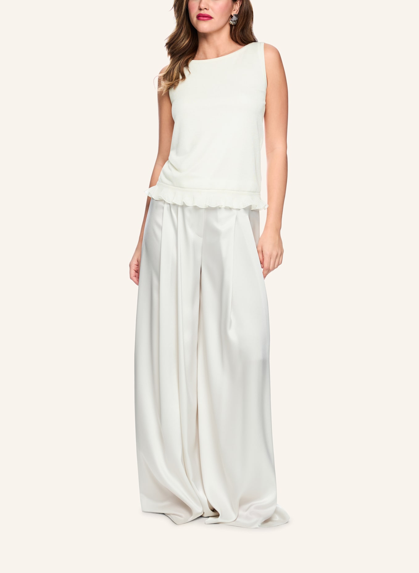 MARC CAIN Top: WEISS/ CREME