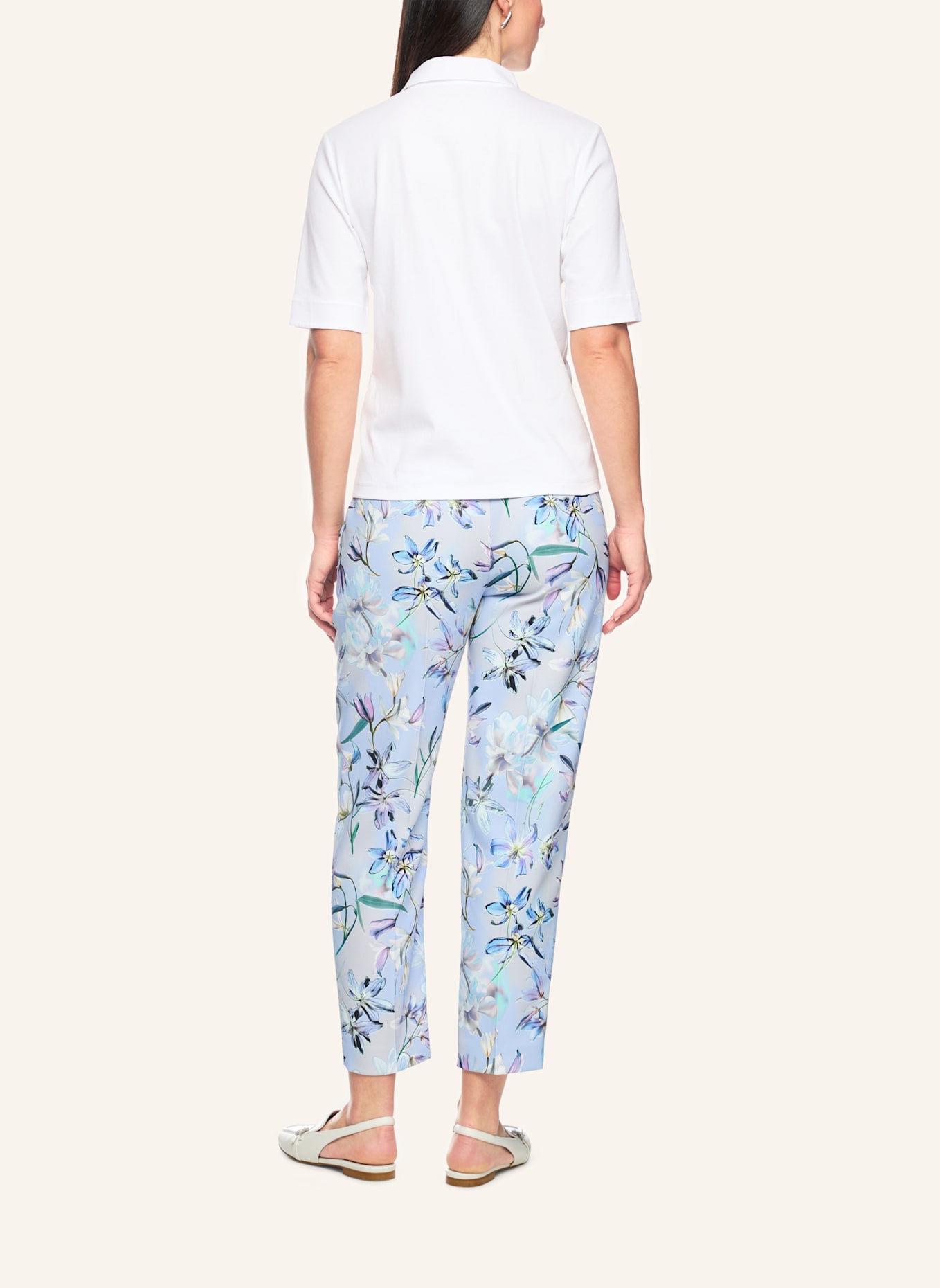 MARC CAIN Poloshirt: WEISS