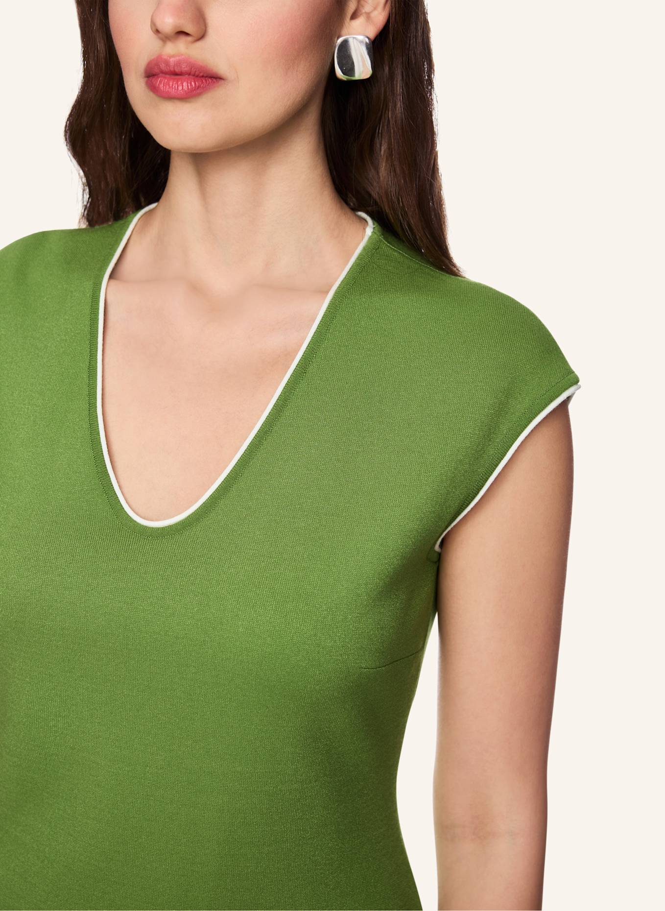 MARC CAIN Strickkleid: GRÜN