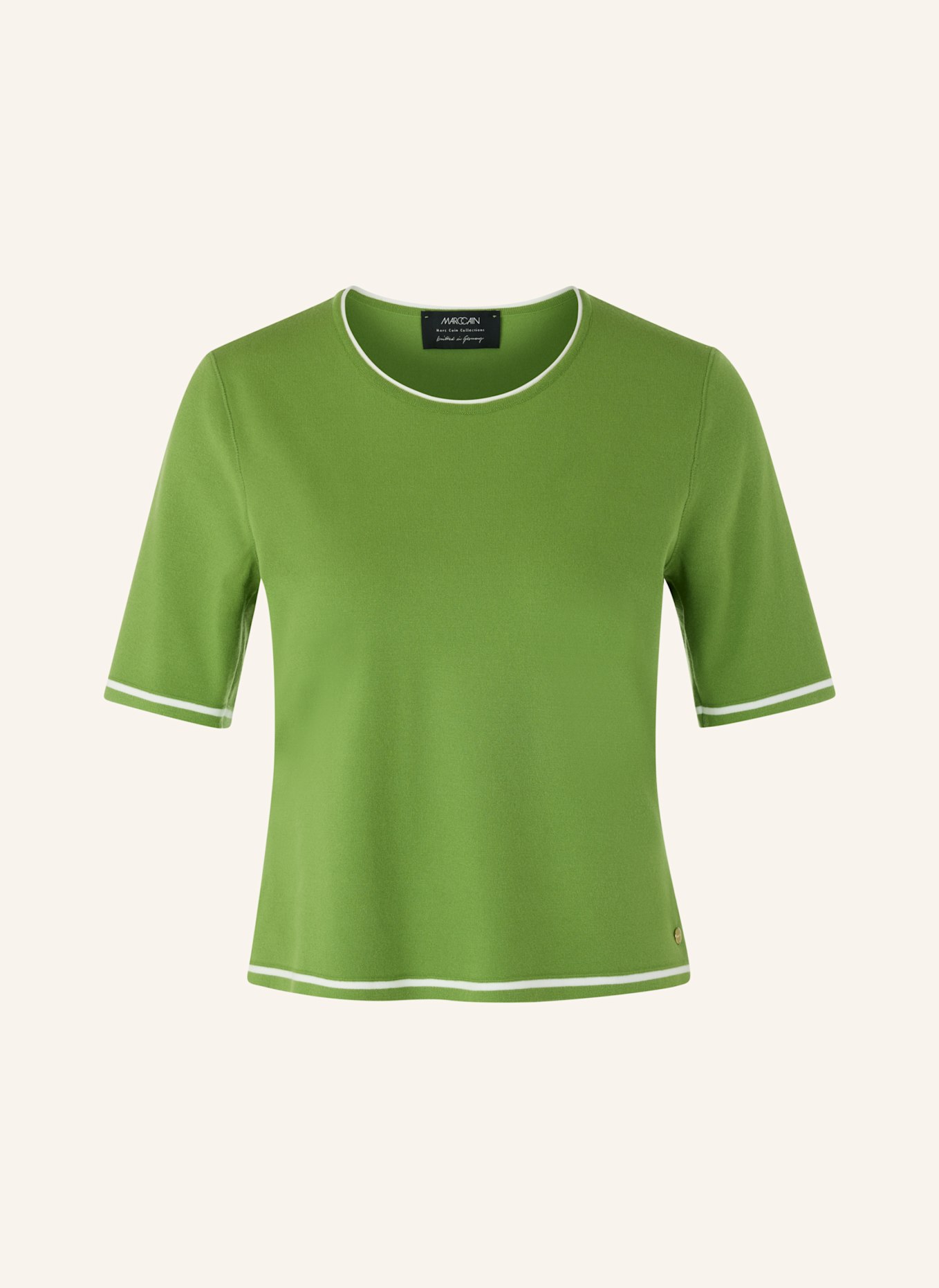 MARC CAIN Strickshirt: GRÜN