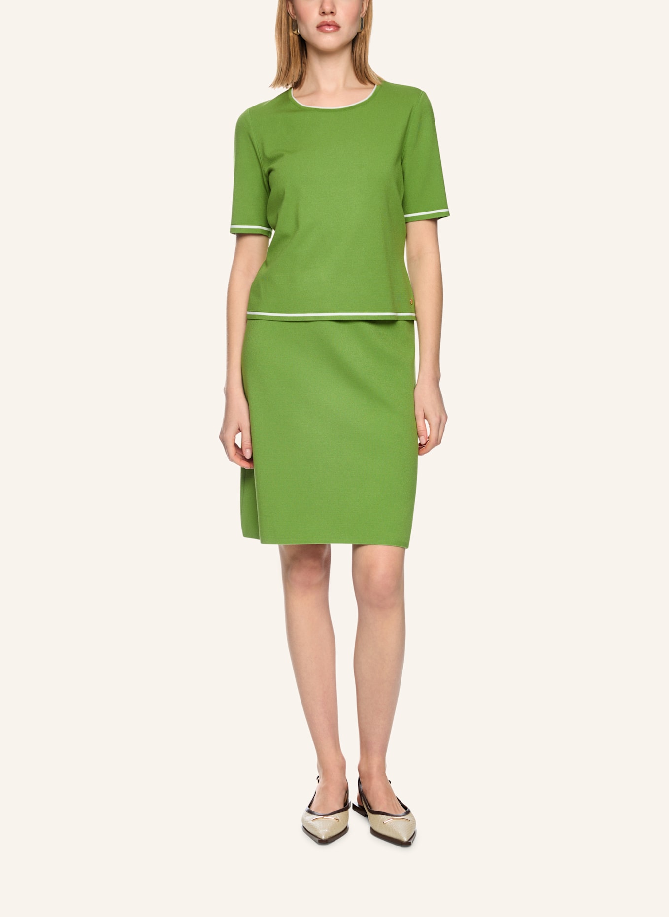 MARC CAIN Strickshirt: GRÜN