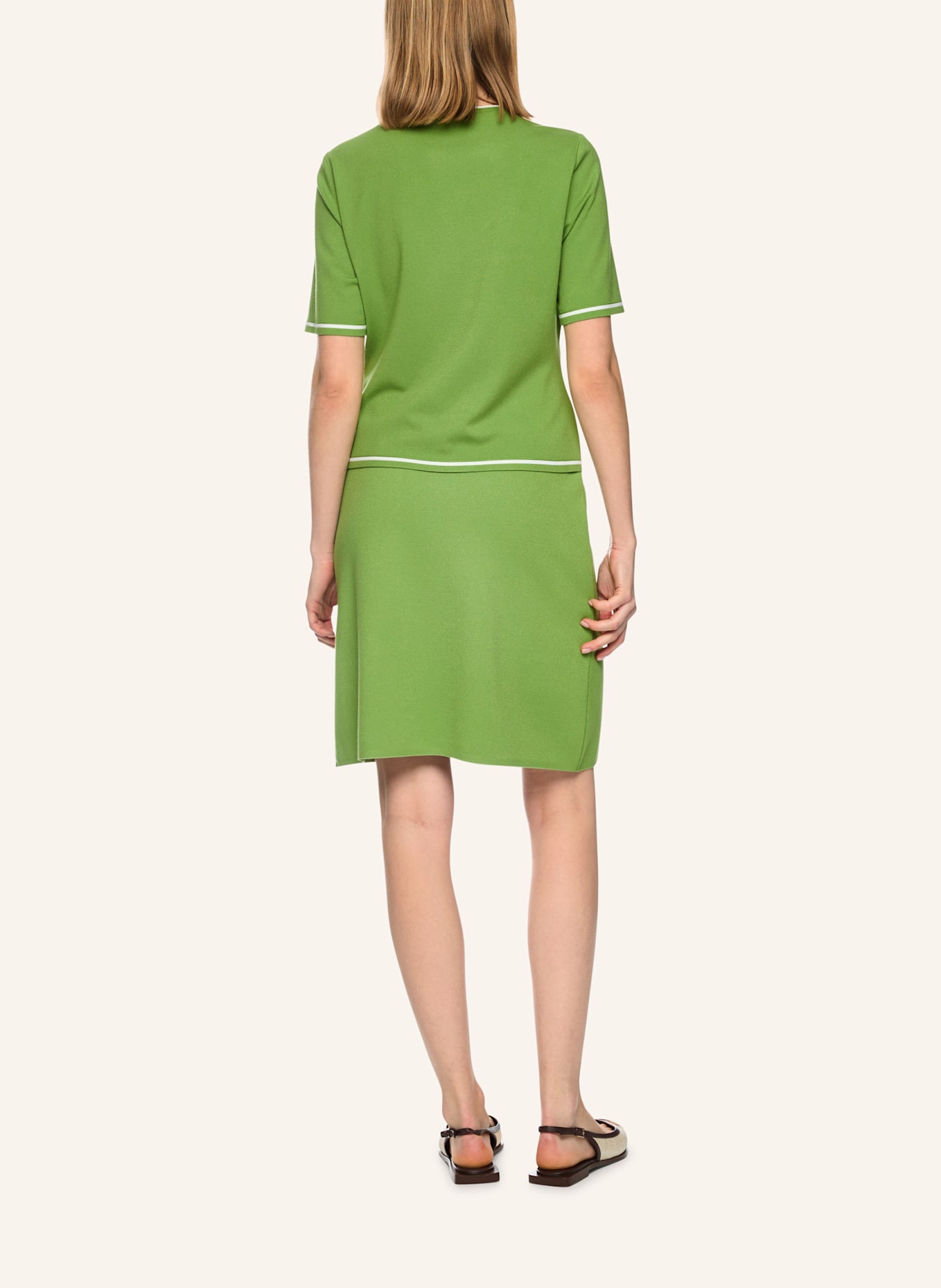 MARC CAIN Strickshirt: GRÜN