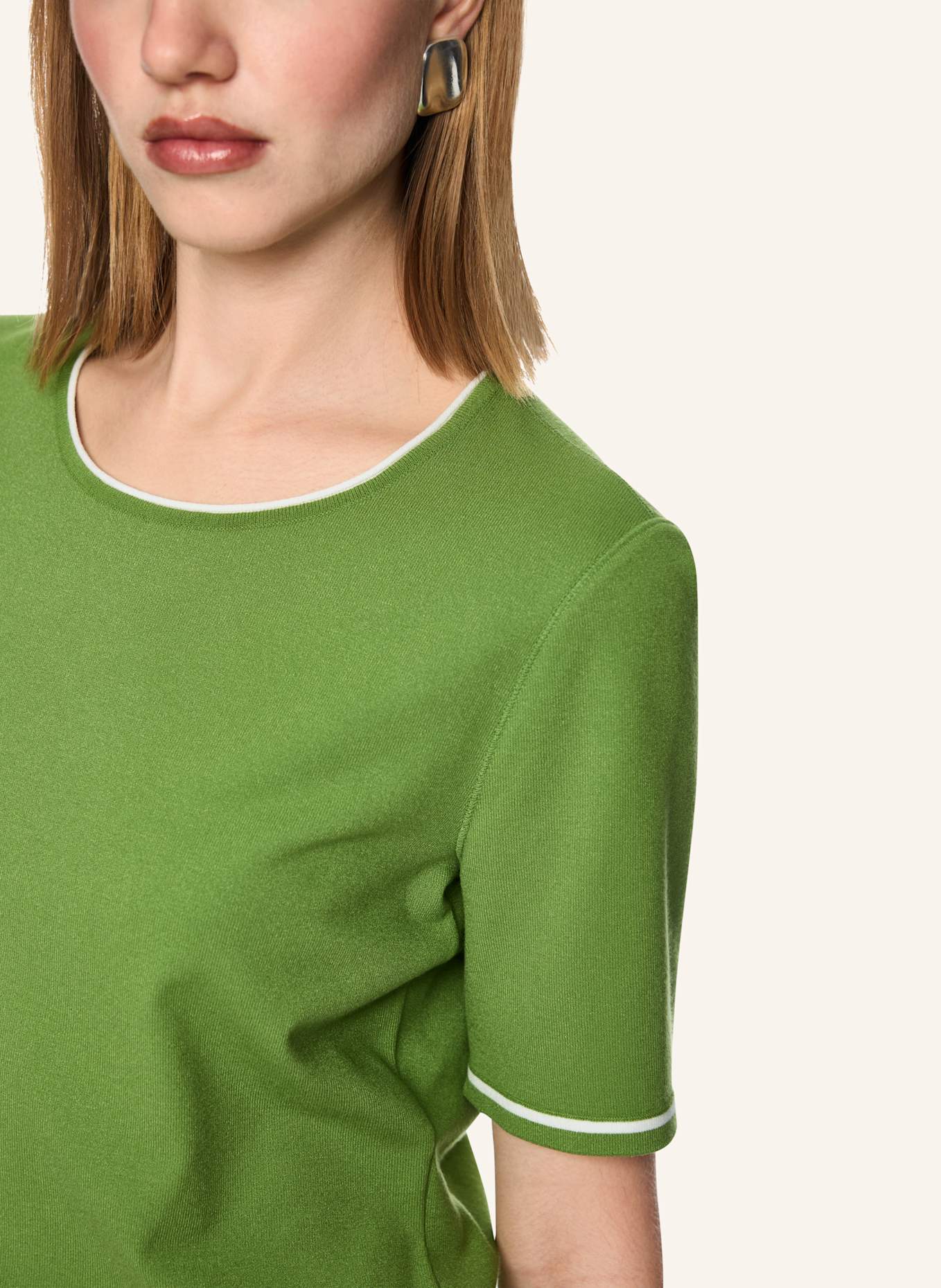 MARC CAIN Strickshirt: GRÜN