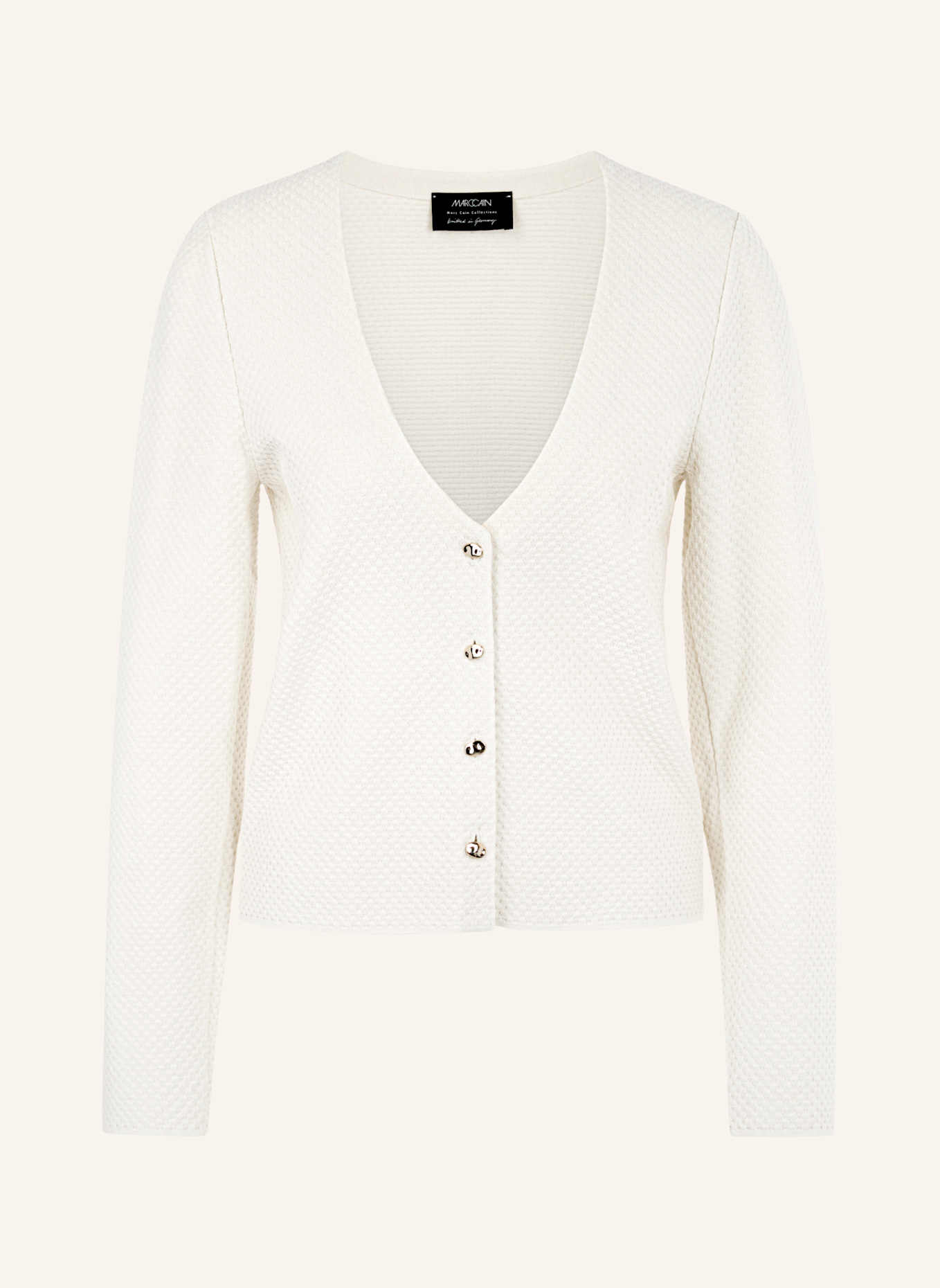 MARC CAIN Cardigan: BEIGE
