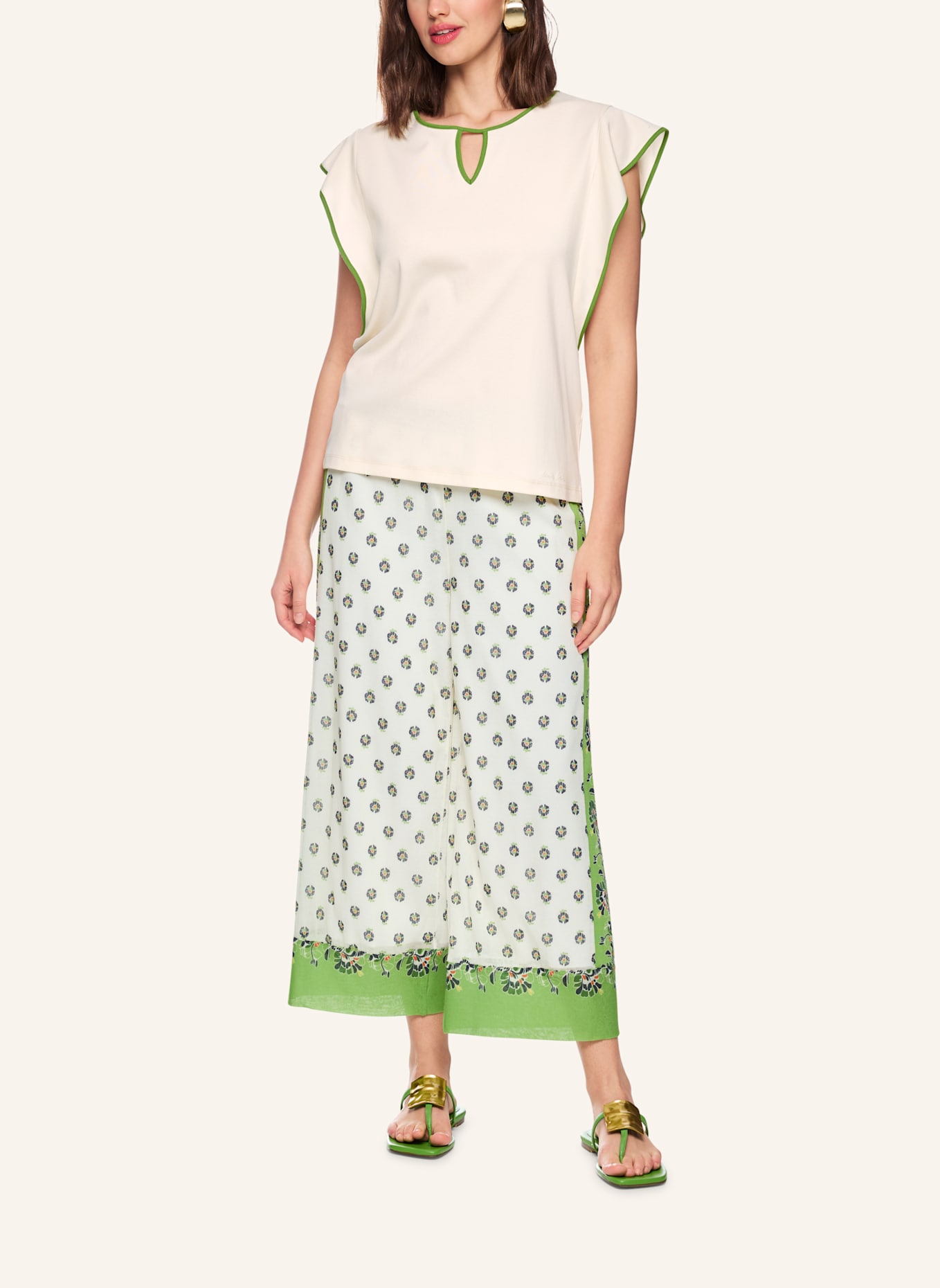 MARC CAIN T-Shirt: BEIGE