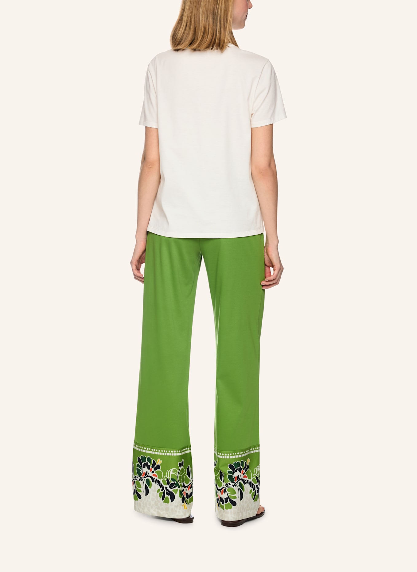 MARC CAIN T-Shirt: WEISS/ CREME