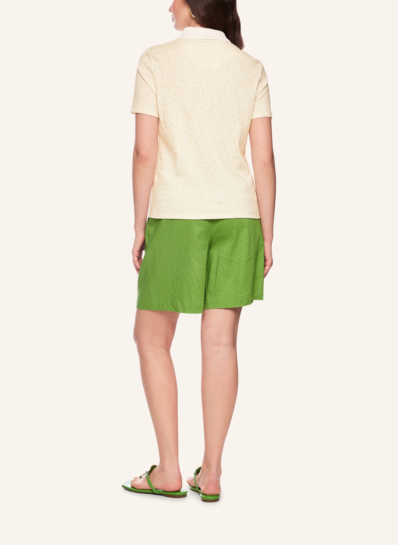 MARC CAIN Poloshirt: BEIGE