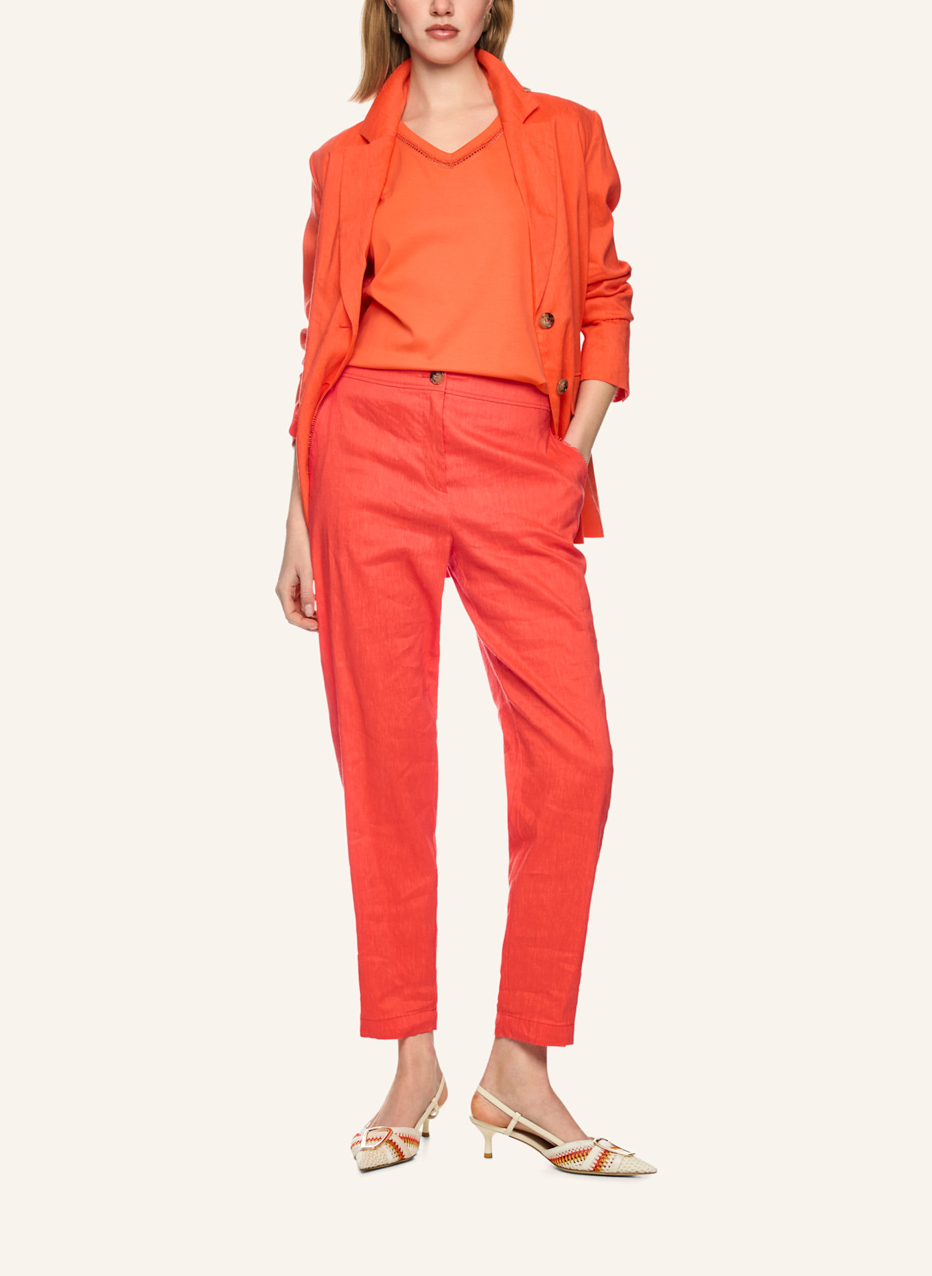 MARC CAIN Hose FORDON: ROT