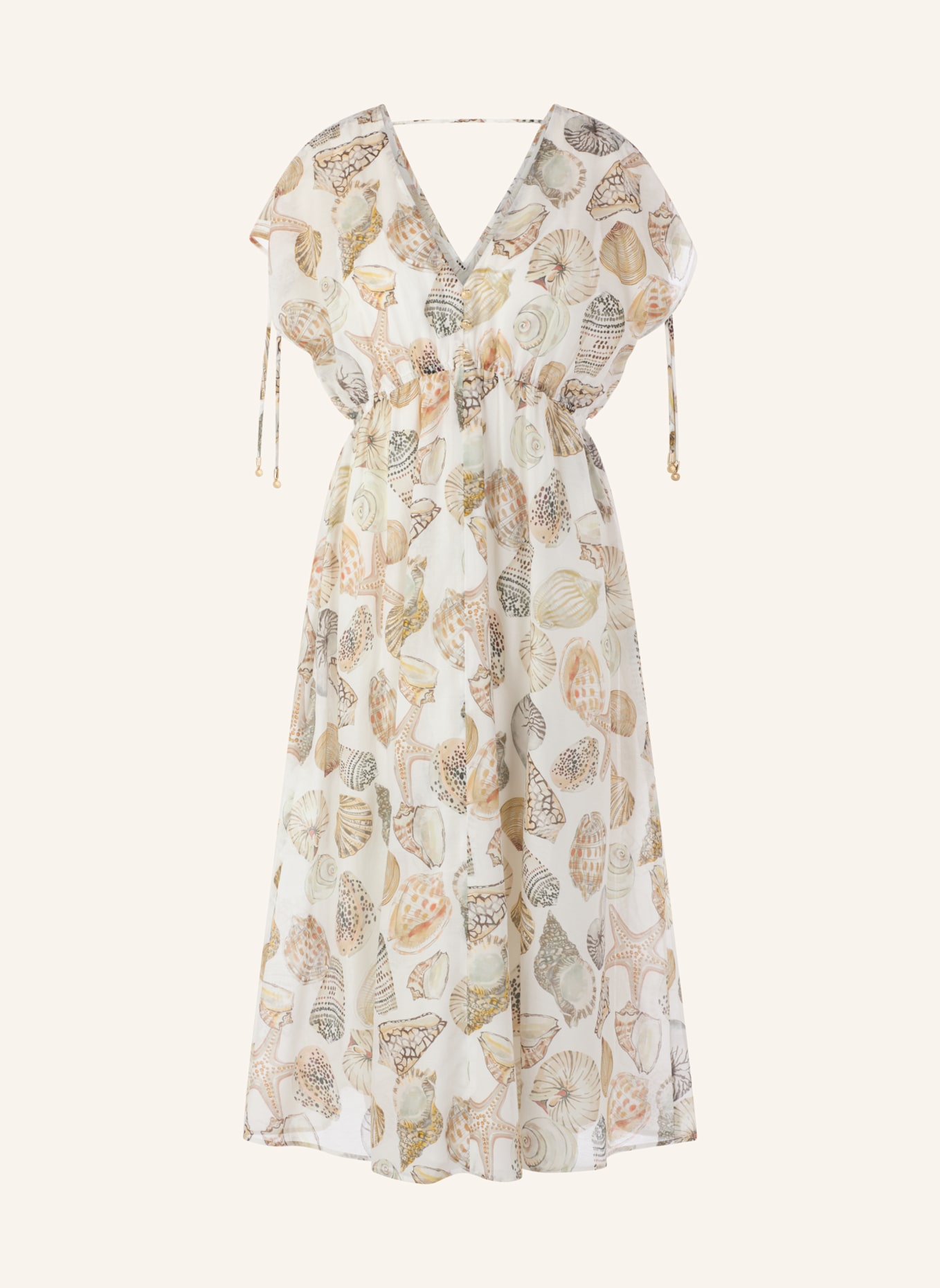 MARC CAIN Kleid: WEISS/ CREME