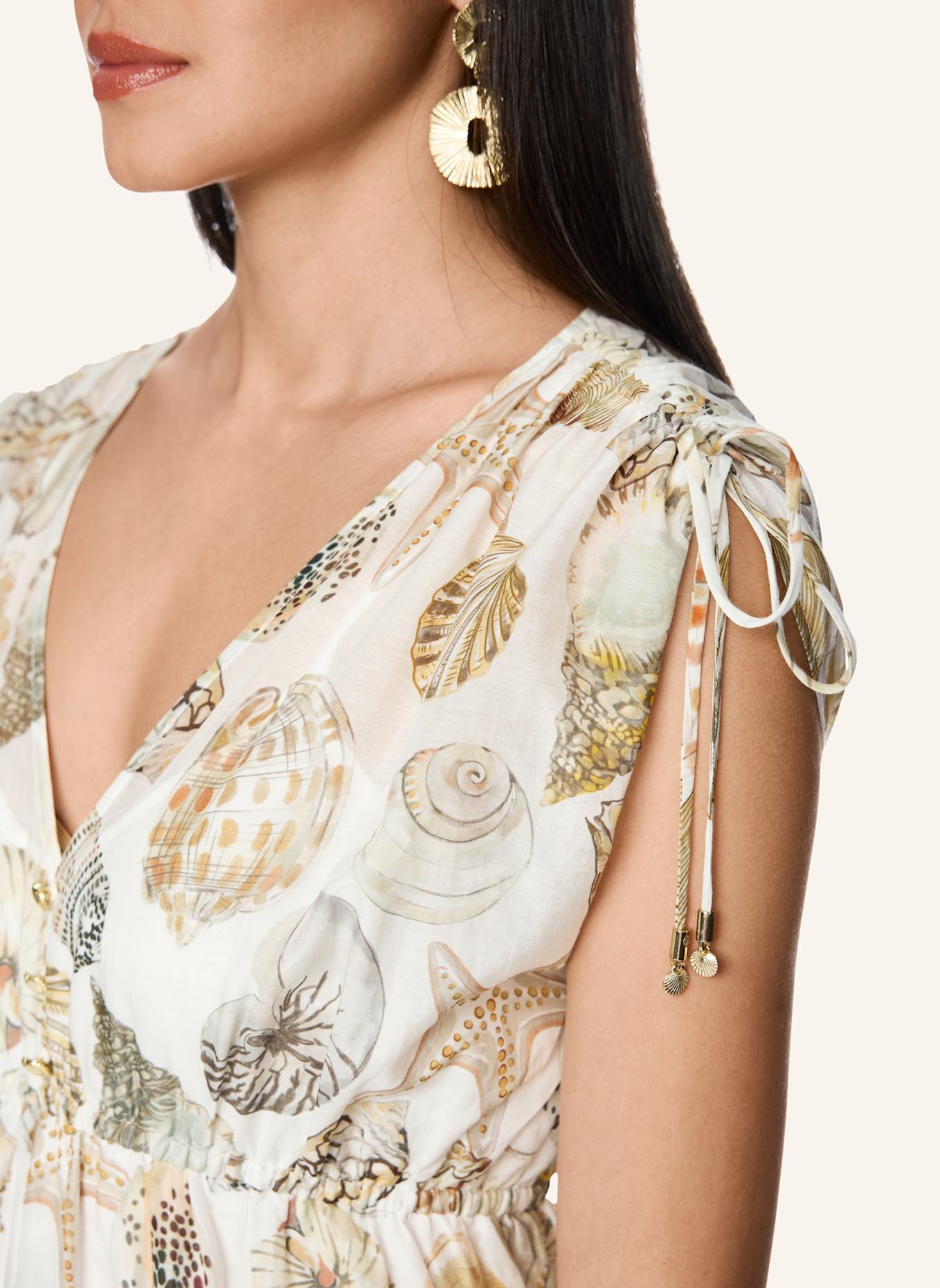 MARC CAIN Kleid: WEISS/ CREME