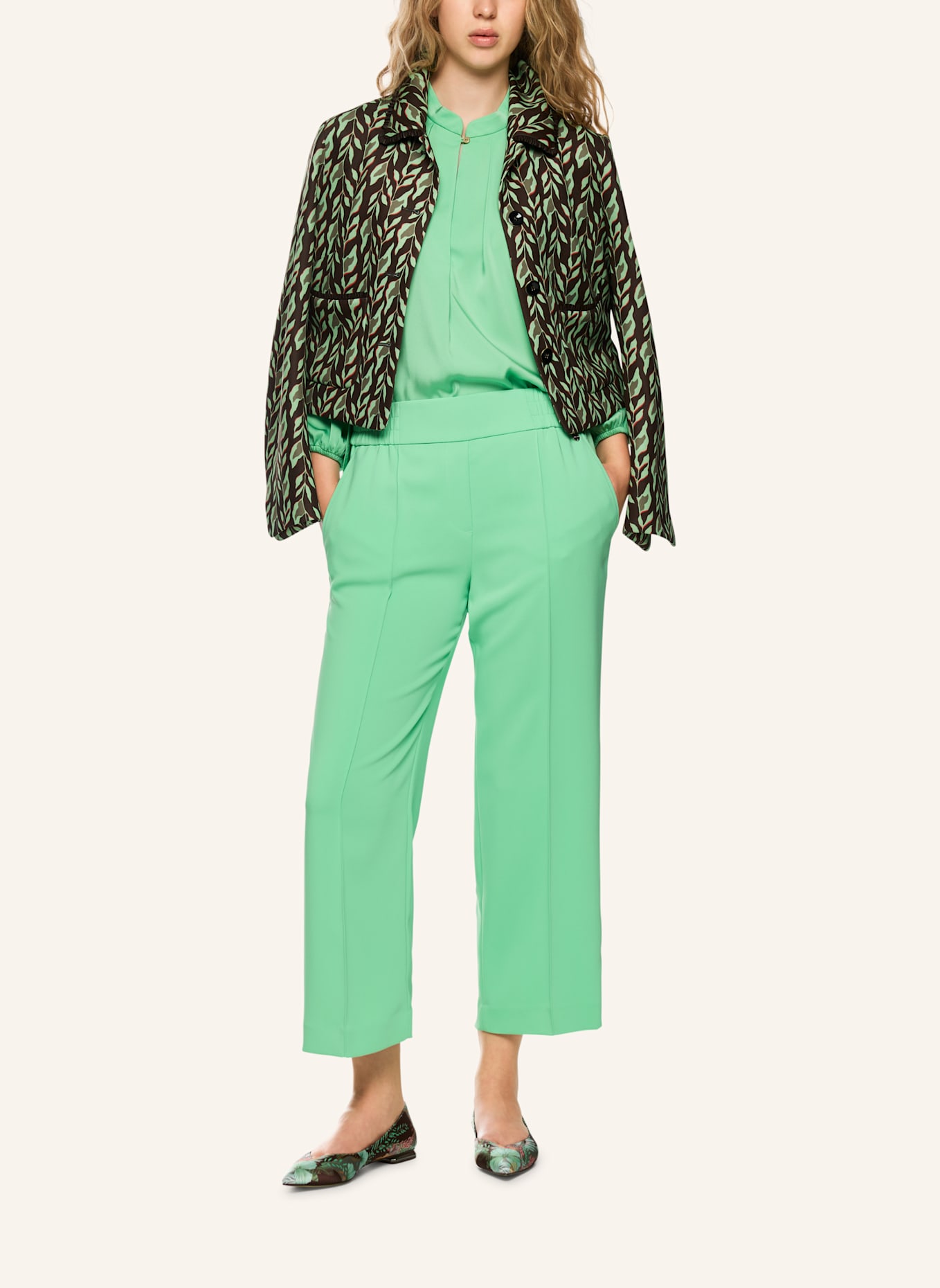 MARC CAIN Hose WASHINGTON: HELLGRÜN