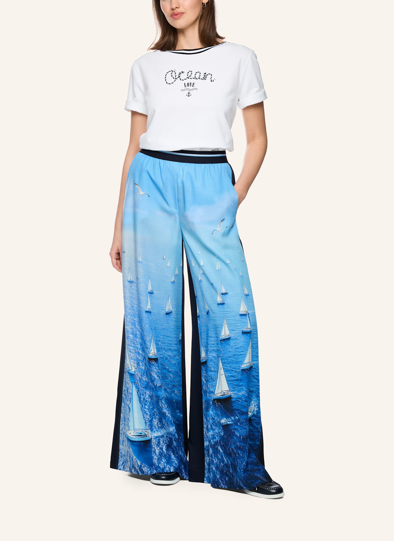 MARC CAIN Hose WILLMAR: HELLBLAU