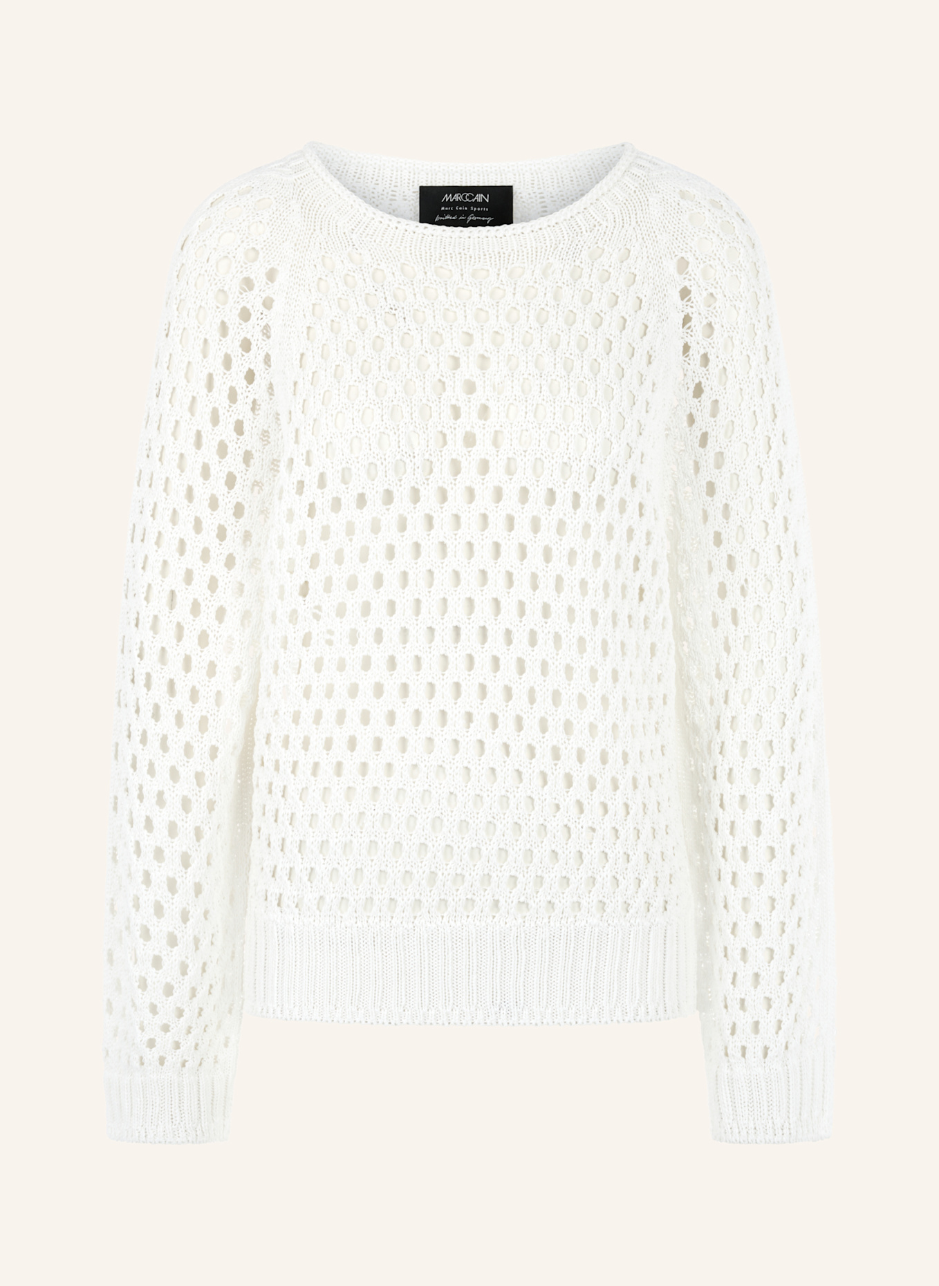 MARC CAIN Pullover: WEISS