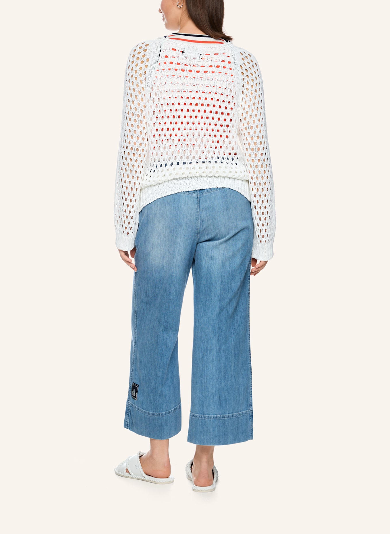 MARC CAIN Pullover: WEISS