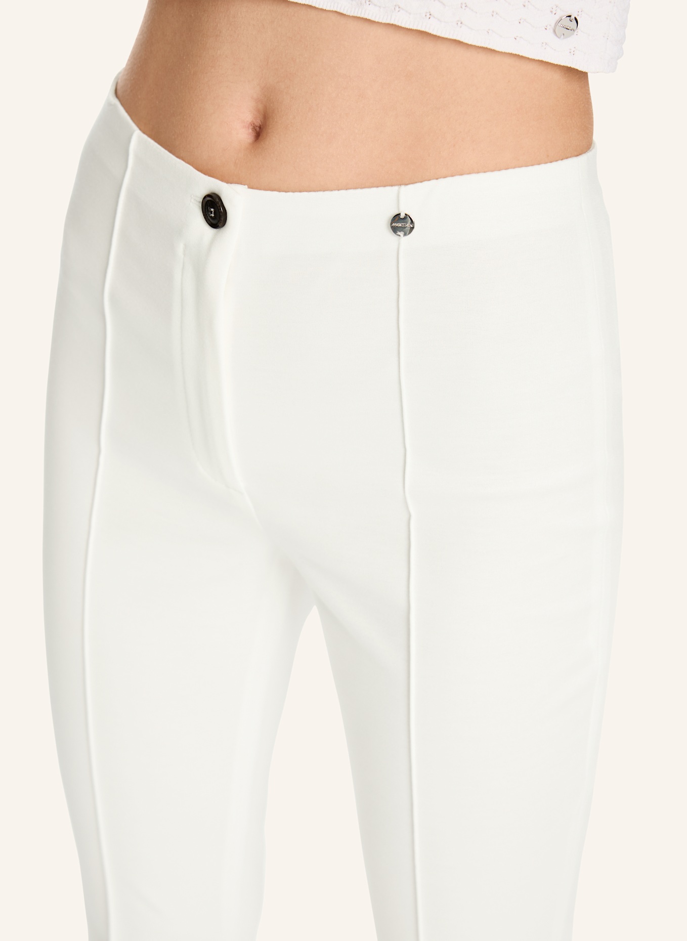 MARC CAIN Hose: WEISS/ CREME