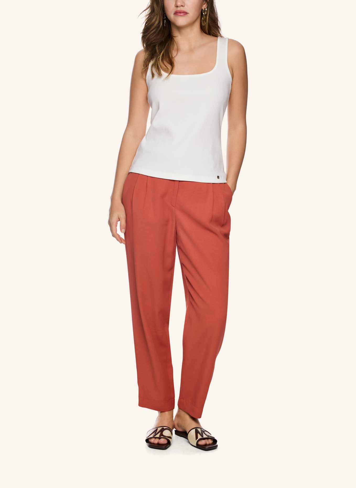 MARC CAIN Top: WEISS/ CREME