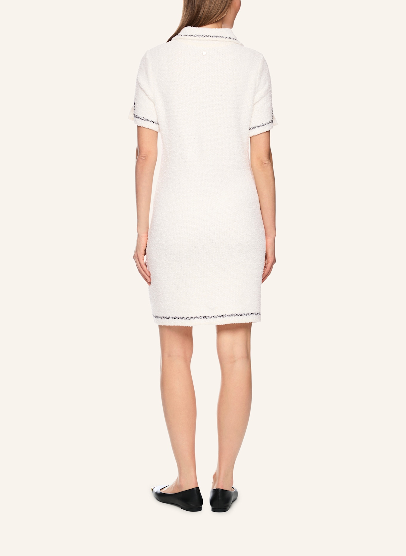 MARC CAIN Kleid: WEISS/ CREME