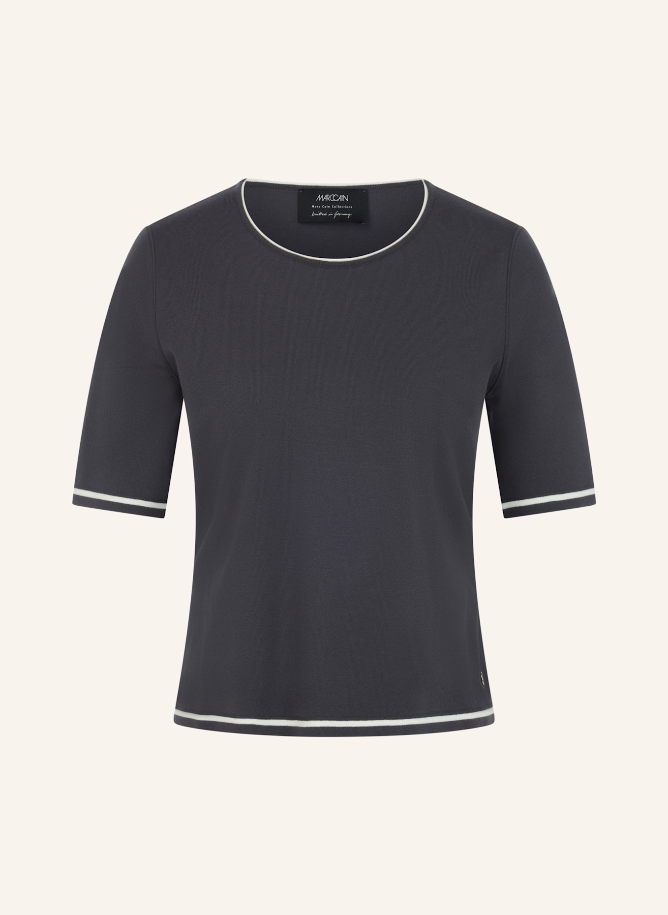 MARC CAIN Strickshirt: BLAU