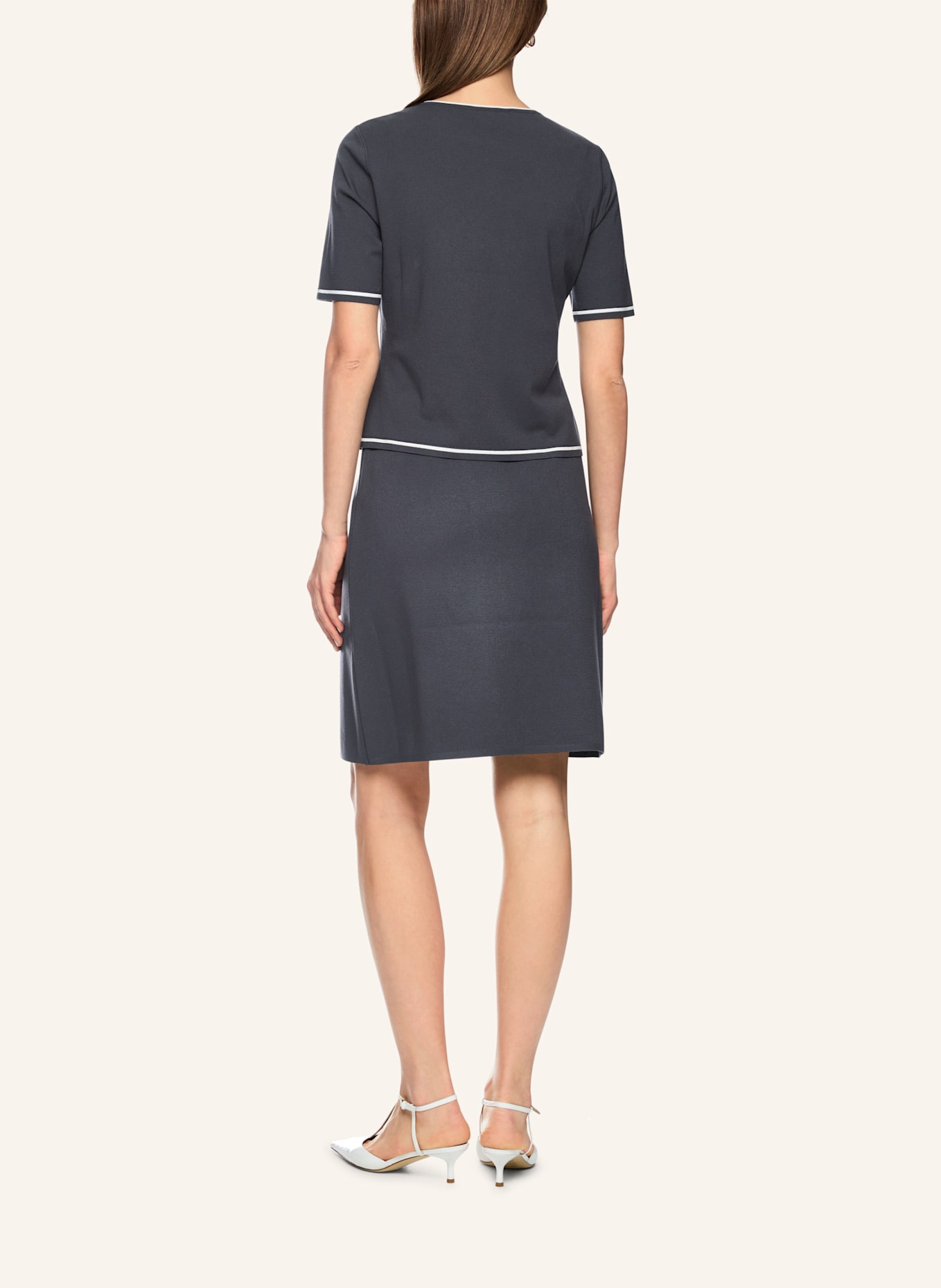 MARC CAIN Strickshirt: BLAU