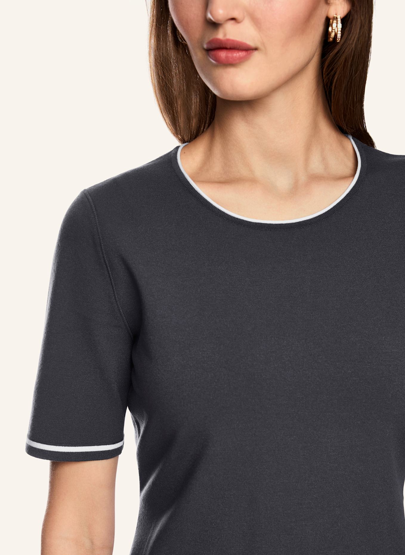 MARC CAIN Strickshirt: BLAU