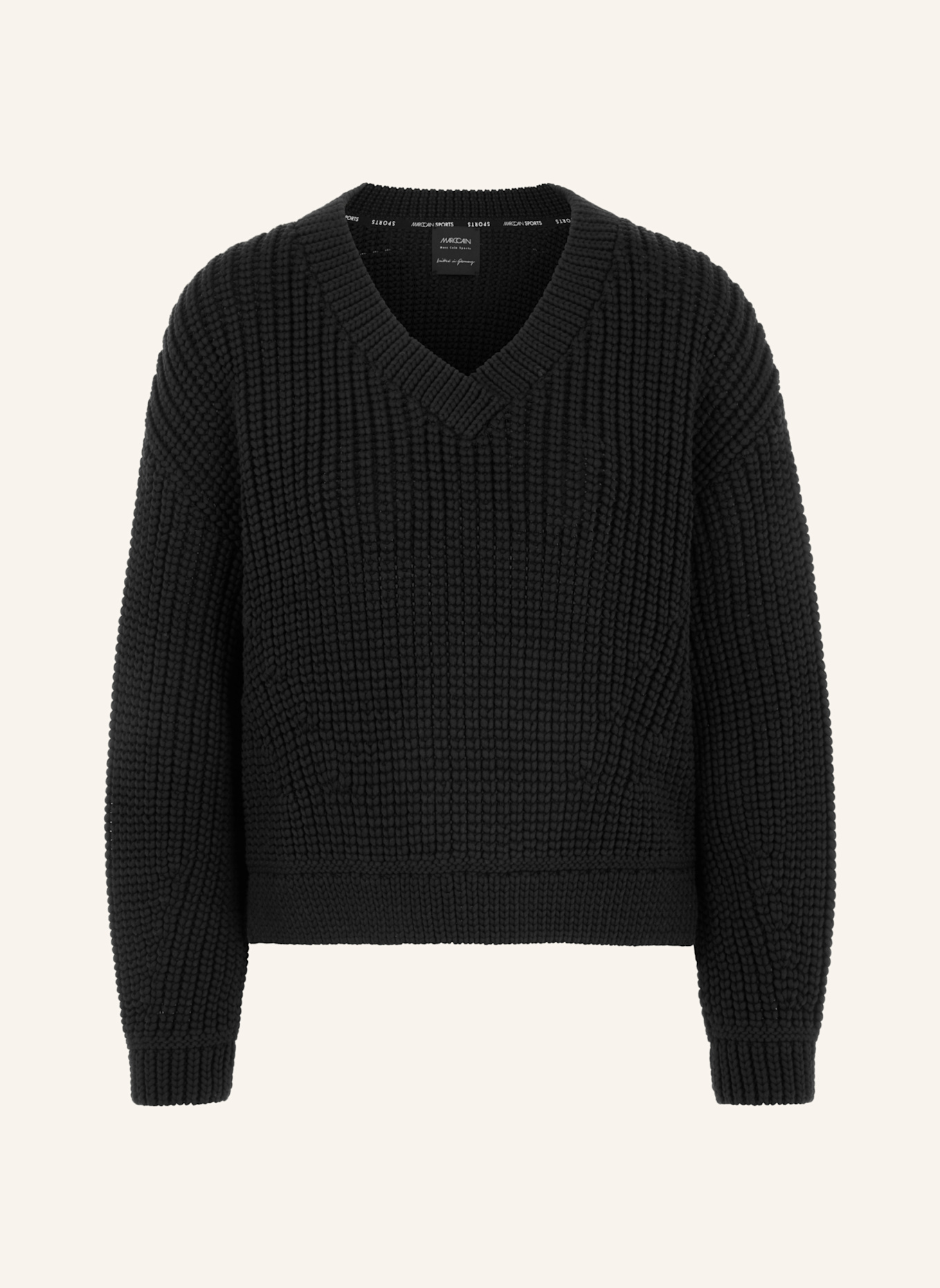 MARC CAIN Pullover: SCHWARZ