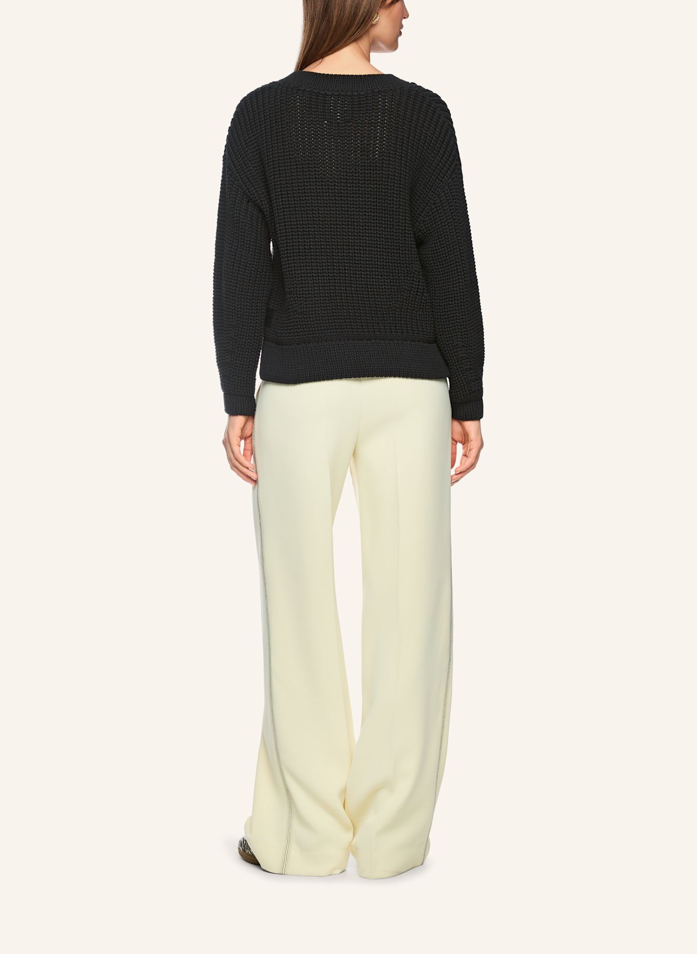 MARC CAIN Pullover: SCHWARZ