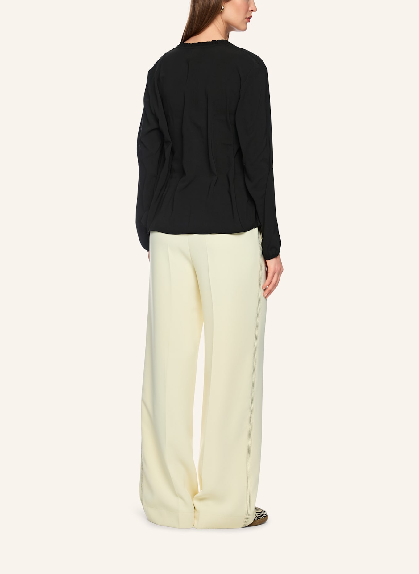 MARC CAIN Bluse: SCHWARZ