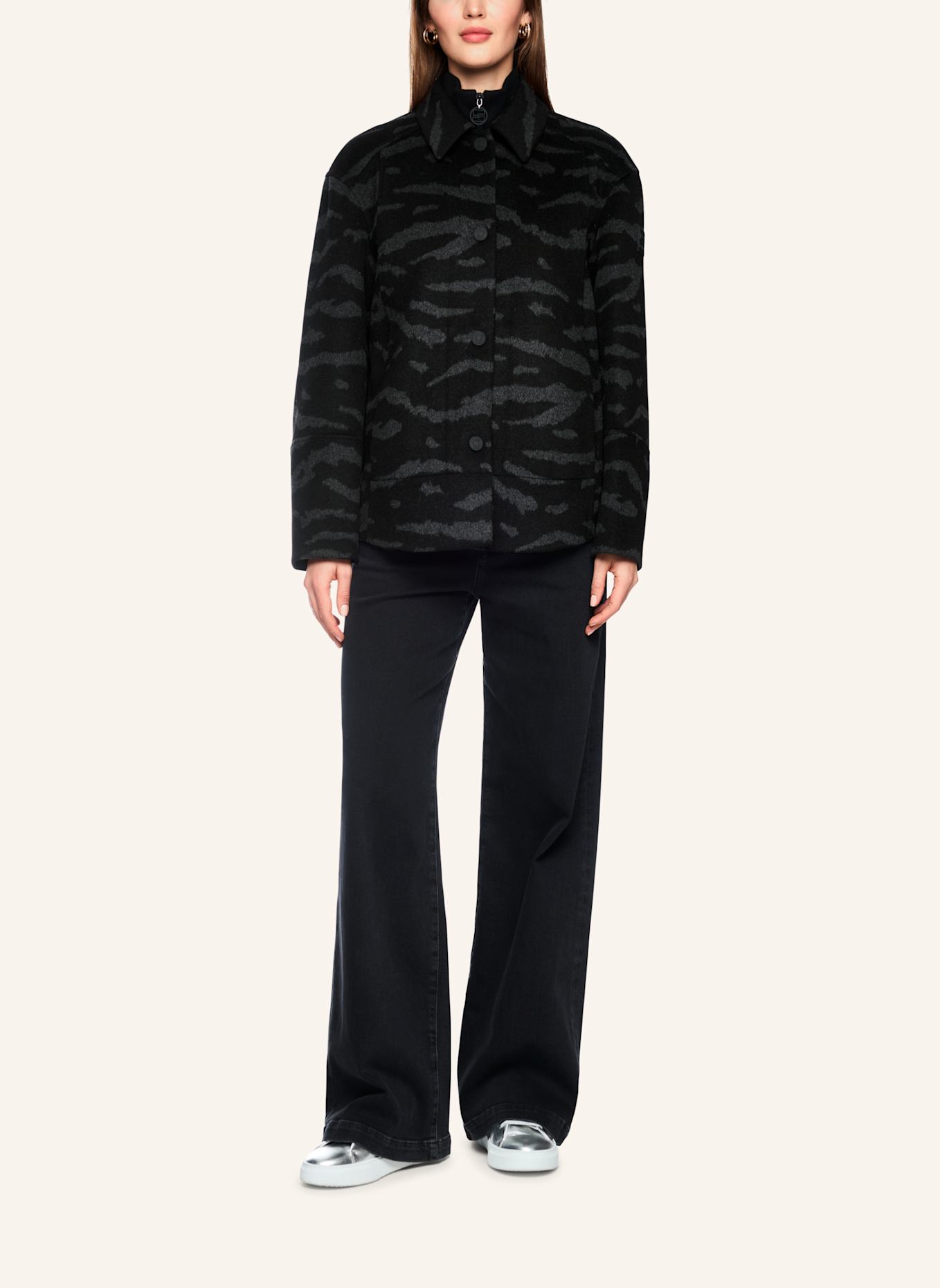 MARC CAIN Outdoor-Jacke: SCHWARZ