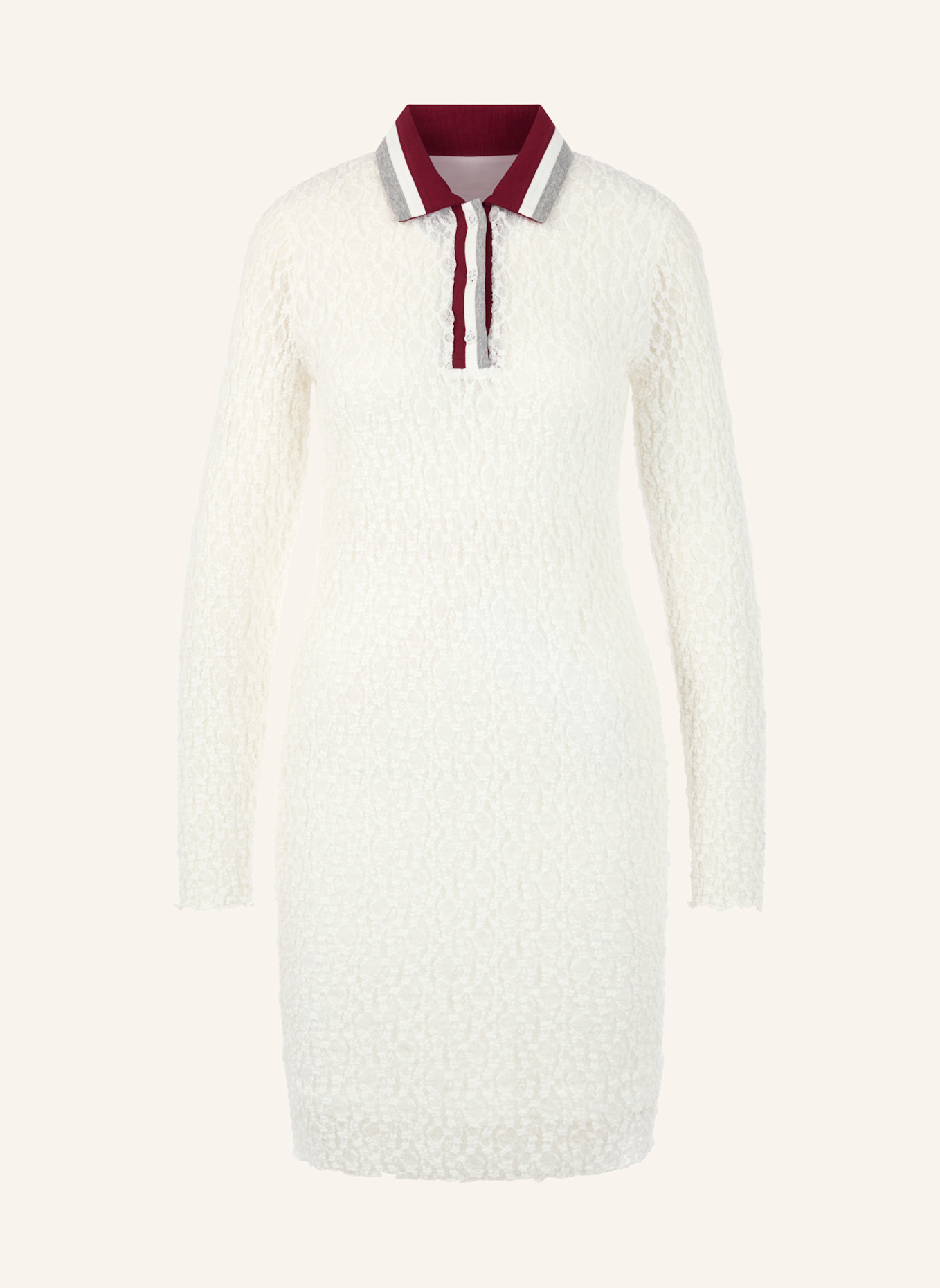 MARC CAIN Kleid: WEISS/ CREME