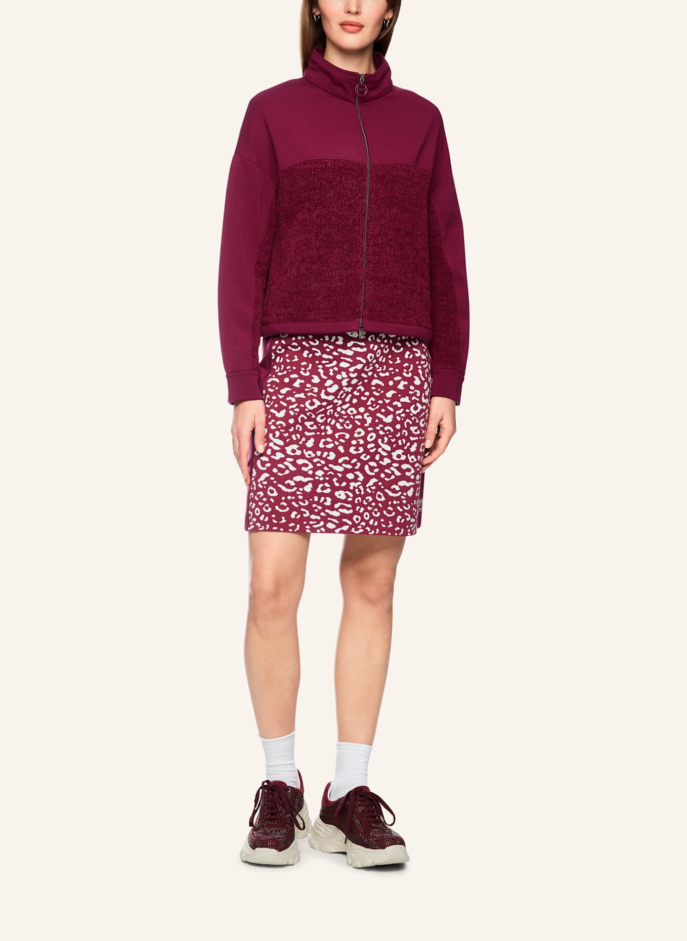 MARC CAIN Cardigan: ROT